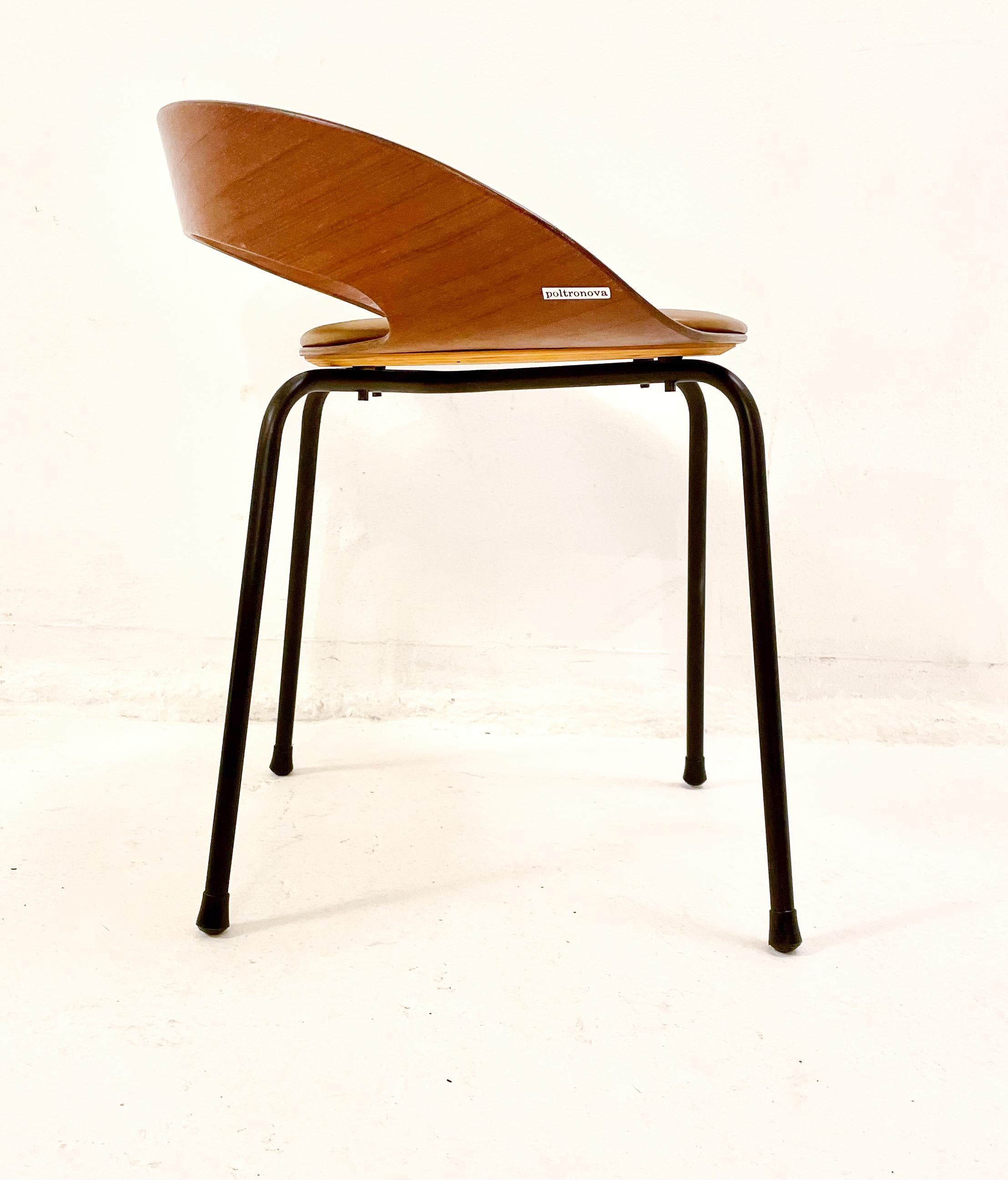 Italian PA1 Chair by Luciano Nustrini for Poltronova, 1957, Italy, Two Available