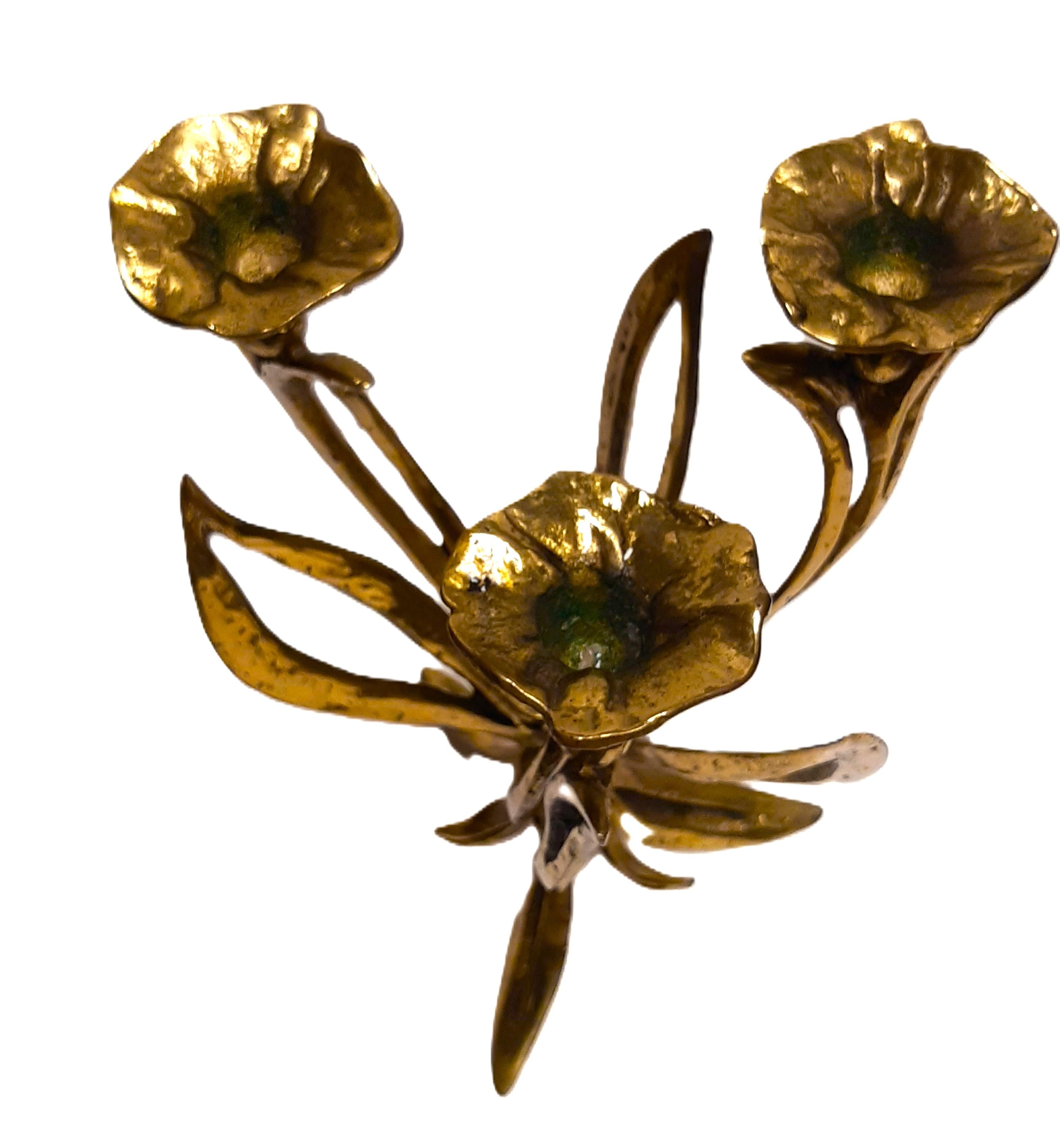 Par brutalistische Messing-Kerzenleuchter Brutalista en venta