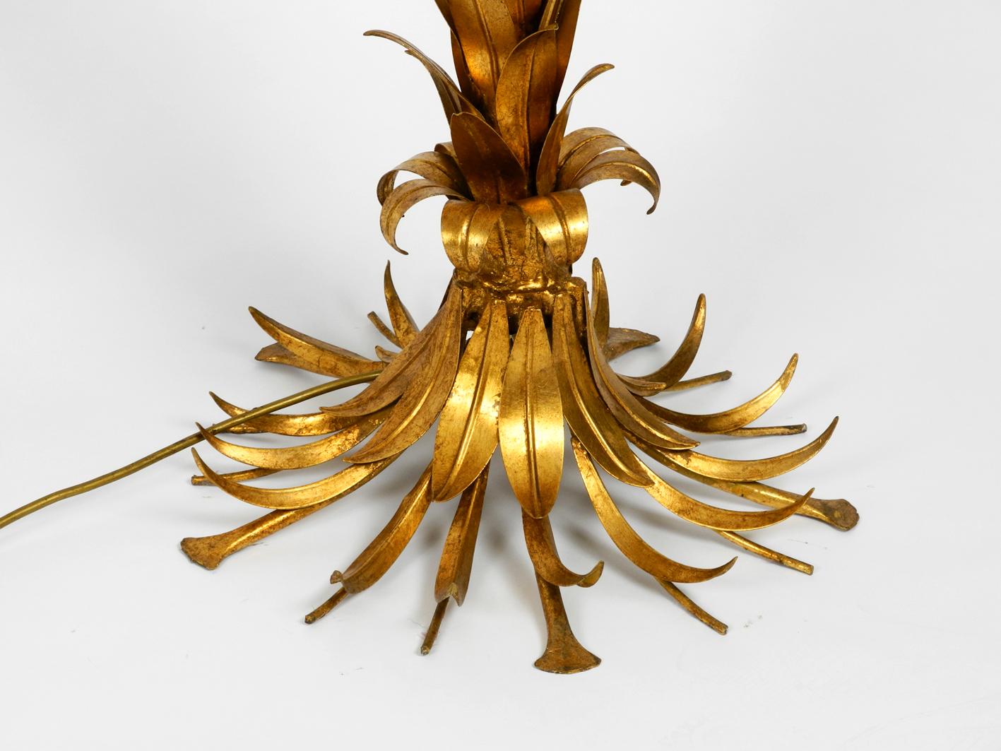 Paar of Beautiful 1980s Original Brass Palm Floor Lamp by Hans Kögl 3