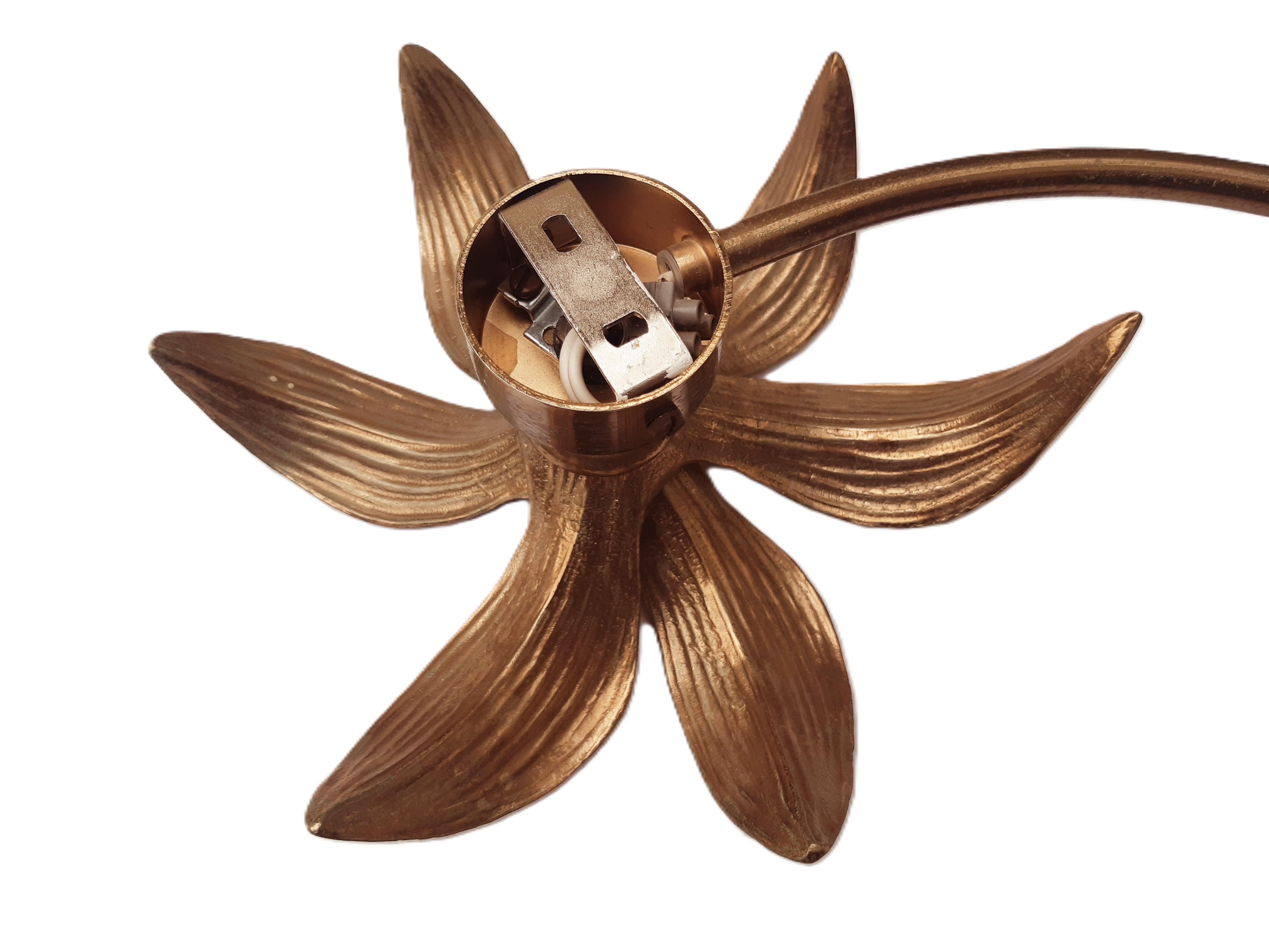 Paar Regency-Stil Messing Tischlampen + Deckenleuchte Willy Daro f. 70er MASIVO en venta 6