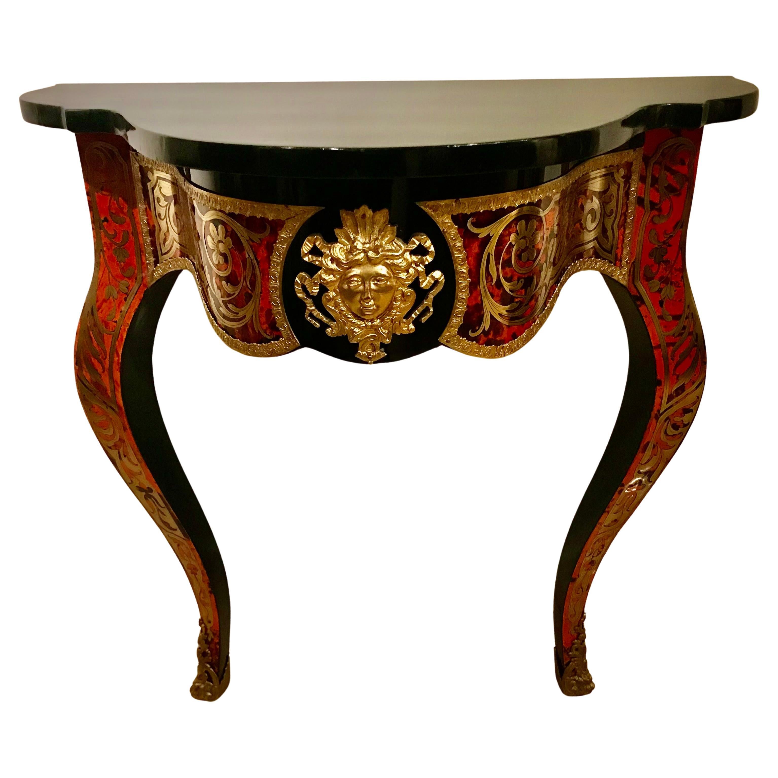 Paar Wand-Konsol-Tische, Frankreich, Napoleon III., 1852-73 im Angebot