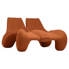 Paarl Red Double Chaise Longue couch DC 112 wool, Colour 547 Divina Melange 3