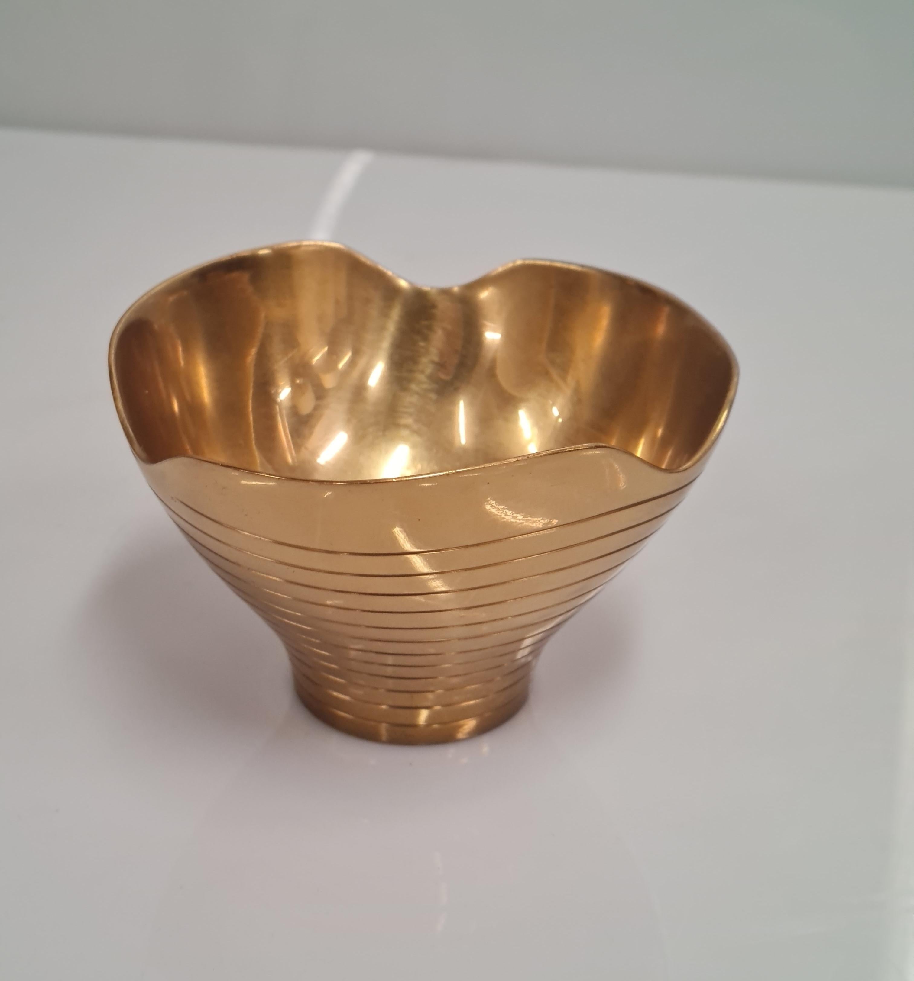 Paavo & Helena Tynell Brass Bowl no. 4, Taito 1940s For Sale 8