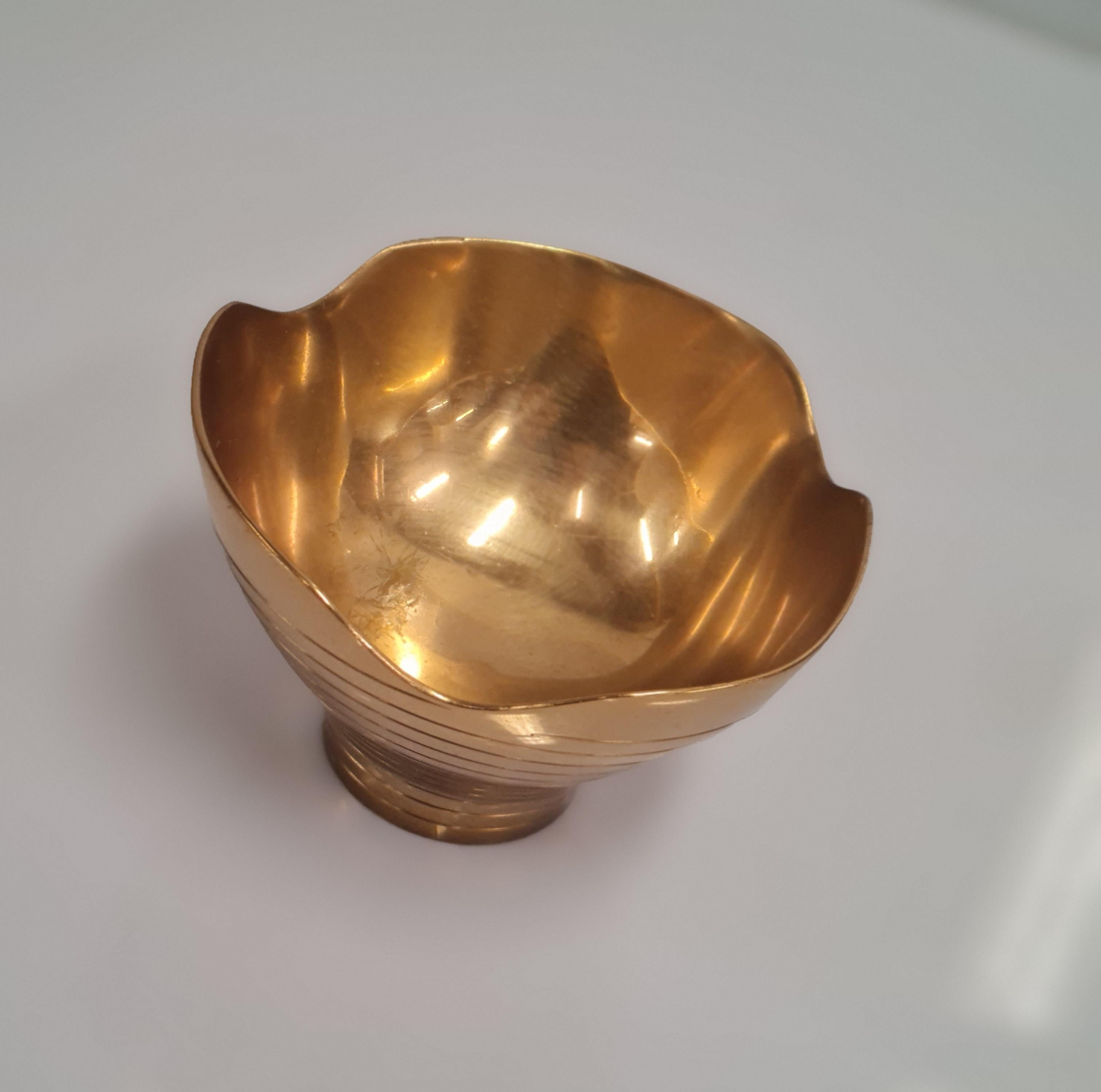 Paavo & Helena Tynell Brass Bowl no. 4, Taito 1940s For Sale 4