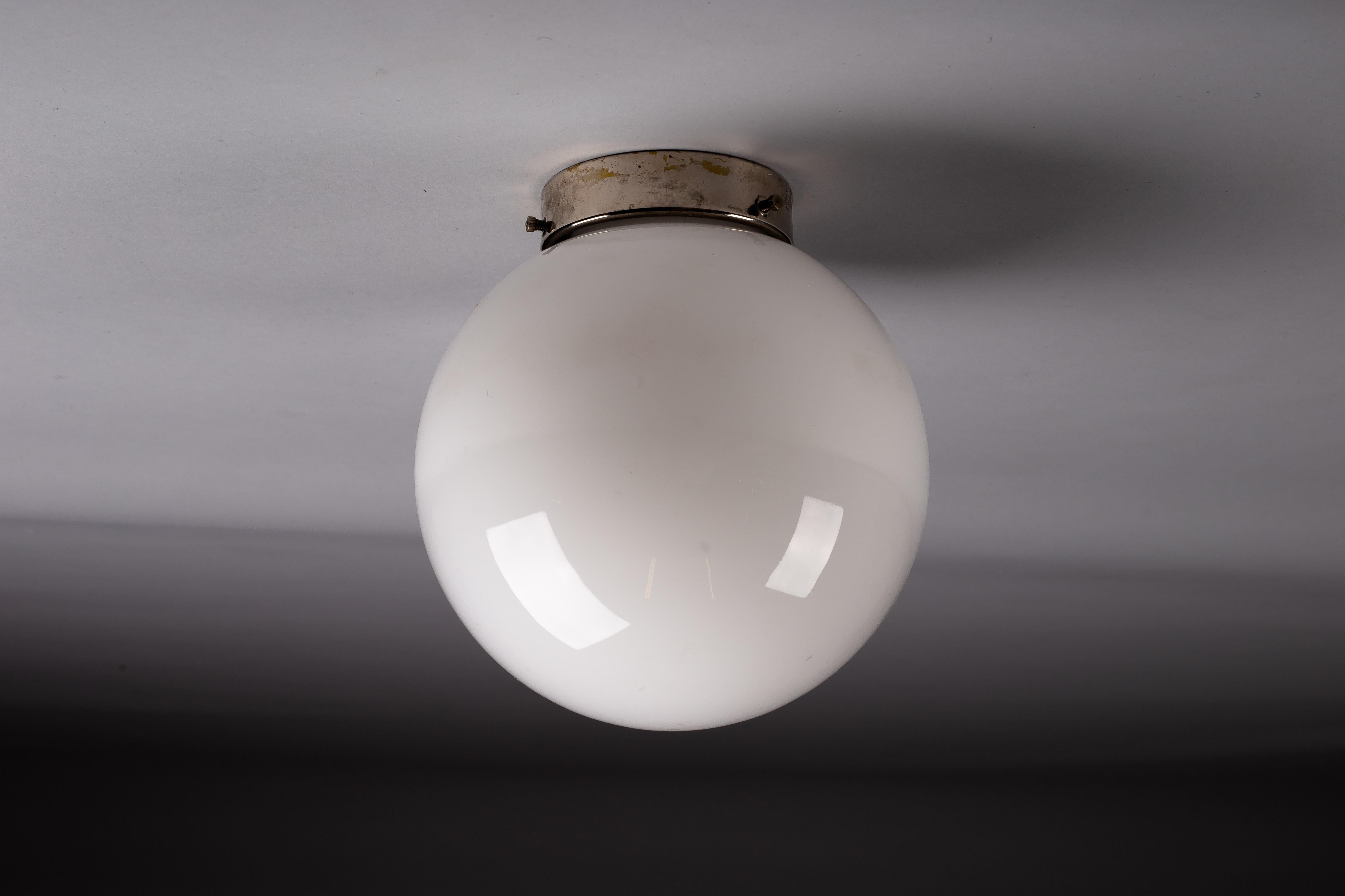 Mid-Century Modern Paavo Tynell, 1930's flush mount, Idman Oy, Finland For Sale
