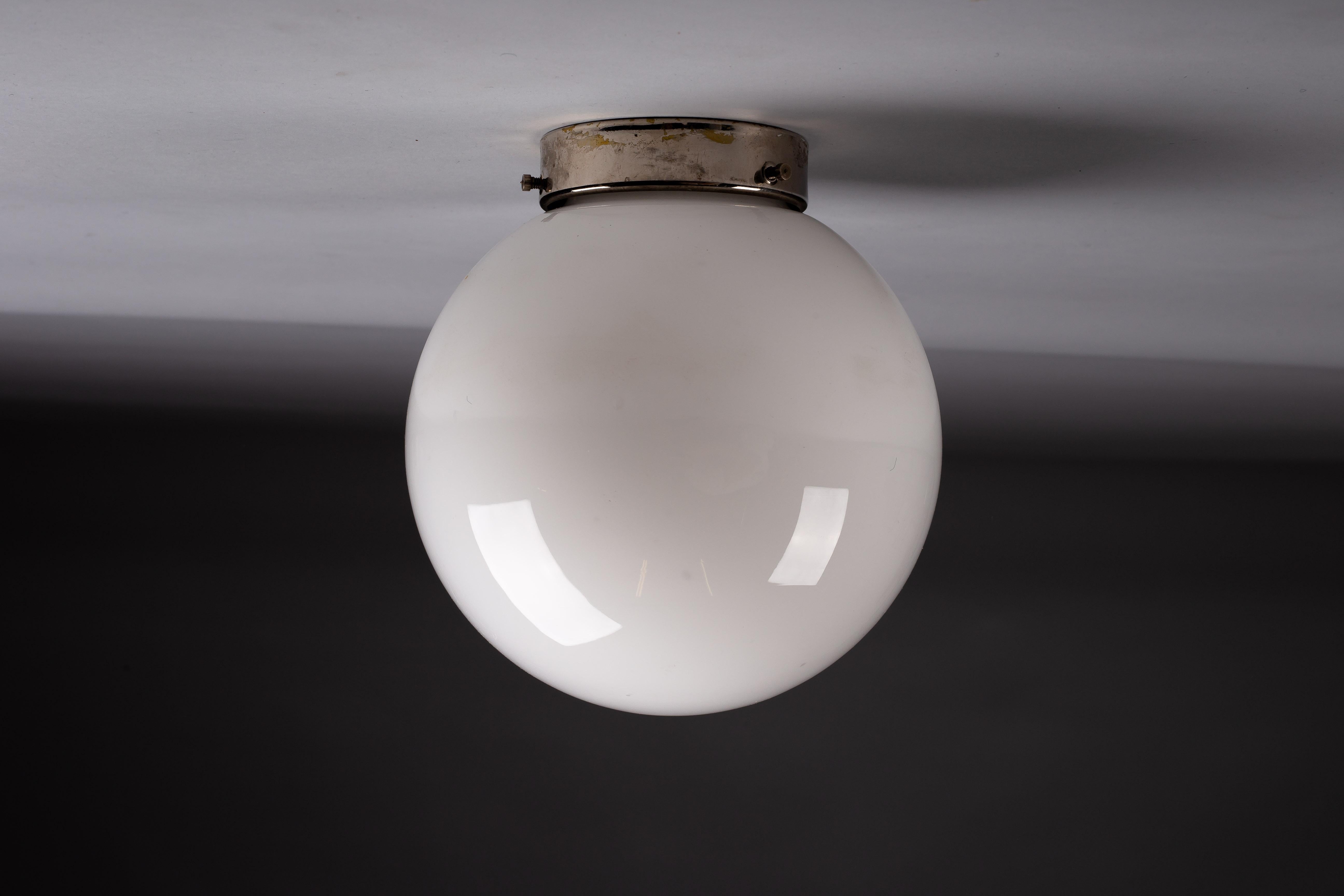 Finnish Paavo Tynell, 1930's flush mount, Idman Oy, Finland For Sale