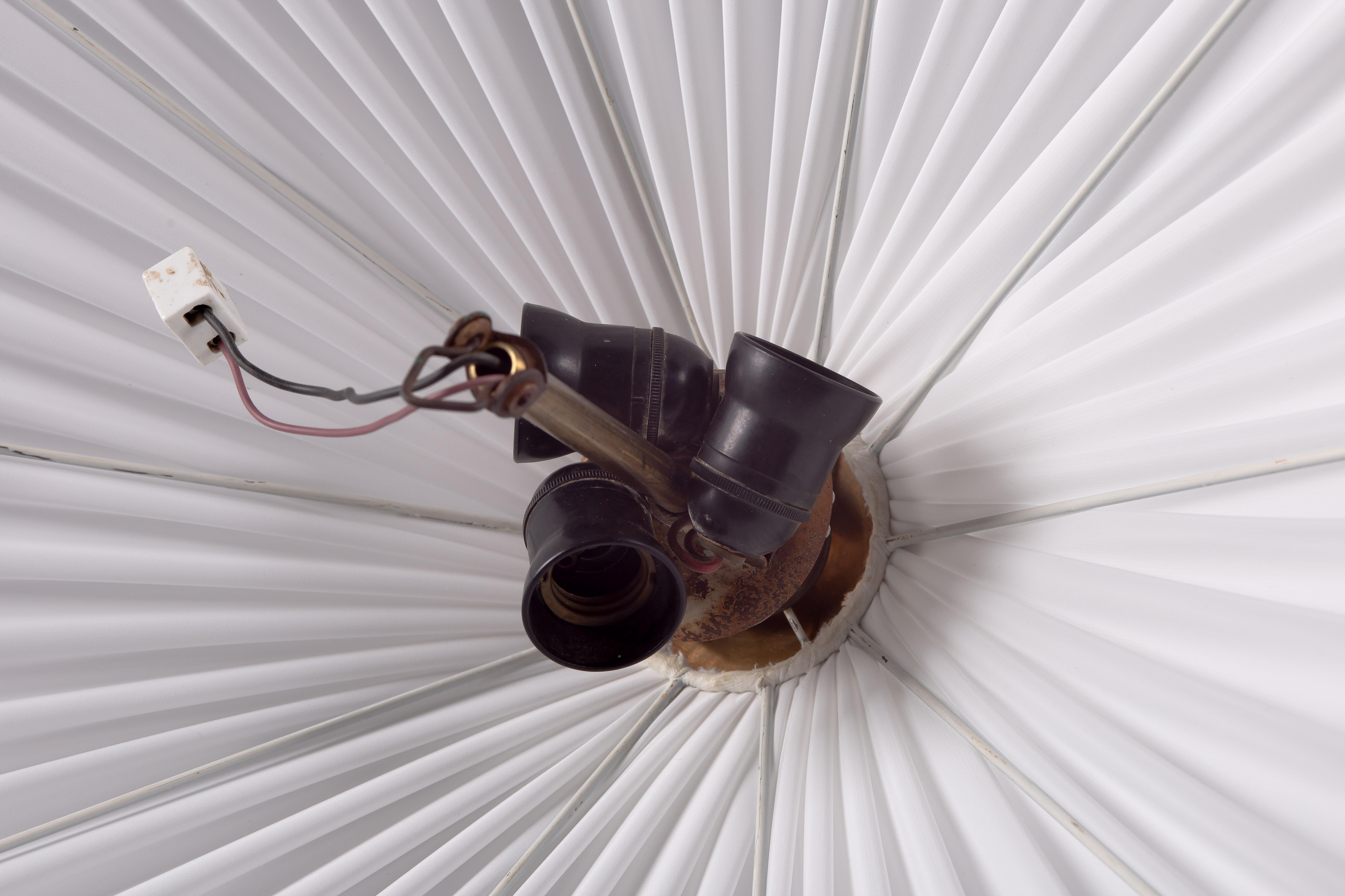Brass Paavo Tynell, 1950's plafond lamp, Idman Oy, Finland For Sale