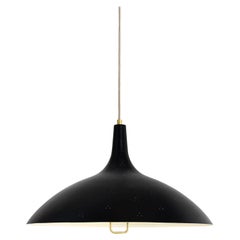Lampada a sospensione '1965' di Paavo Tynell in nero per Gubi