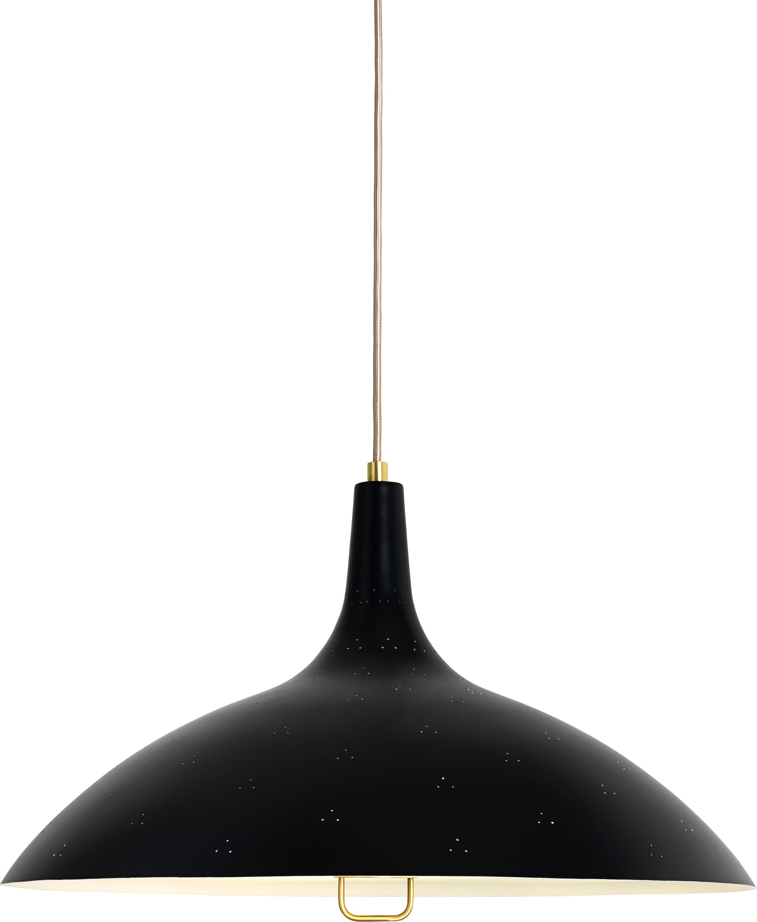Finnish Paavo Tynell '1965' Pendant Lamp in Brass For Sale