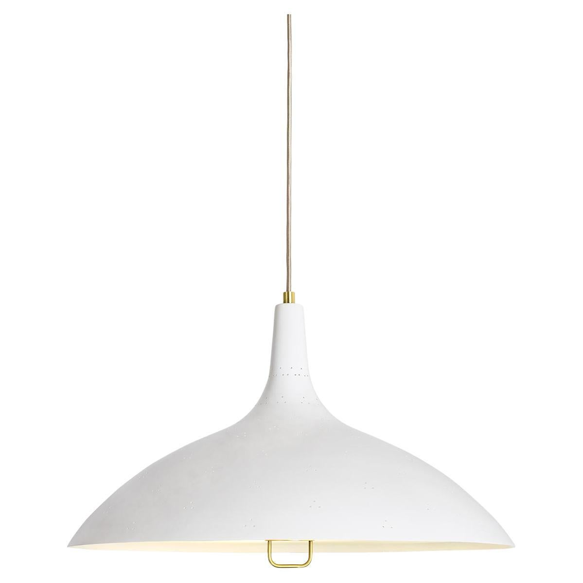 Lampes suspendues Paavo Tynell 1965, blanches en vente