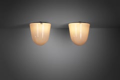 Paavo Tynell "80112-25" Milk Glass Ceiling Lights for Idman Oy, Finland, 1950s
