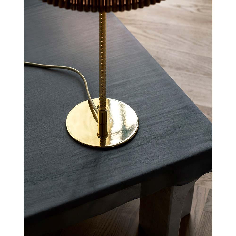 Polished Paavo Tynell 9205 Table Lamp Bamboo Shade for GUBI For Sale