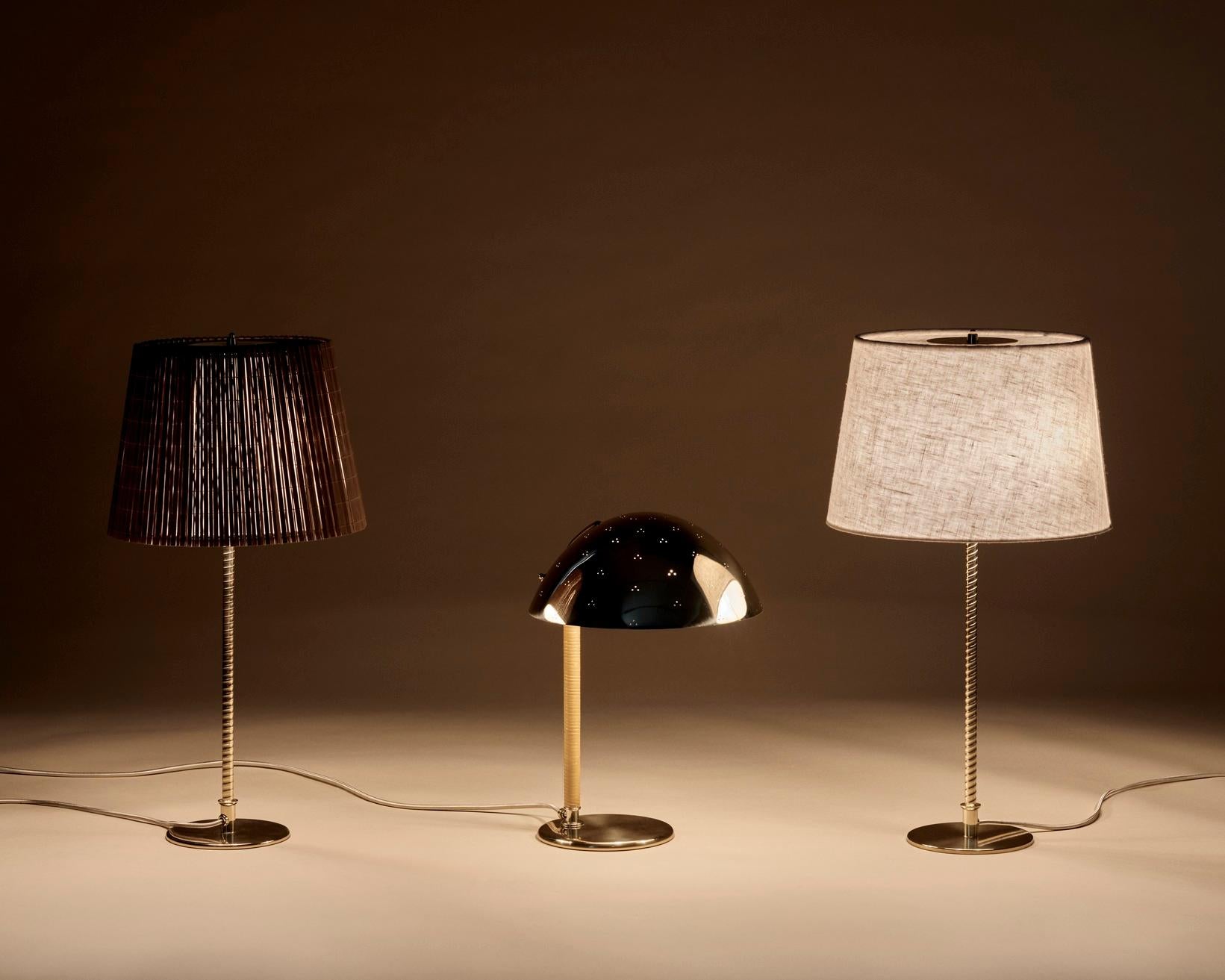 Paavo Tynell 9205 Table Lamp Bamboo Shade for GUBI In New Condition For Sale In New York, NY