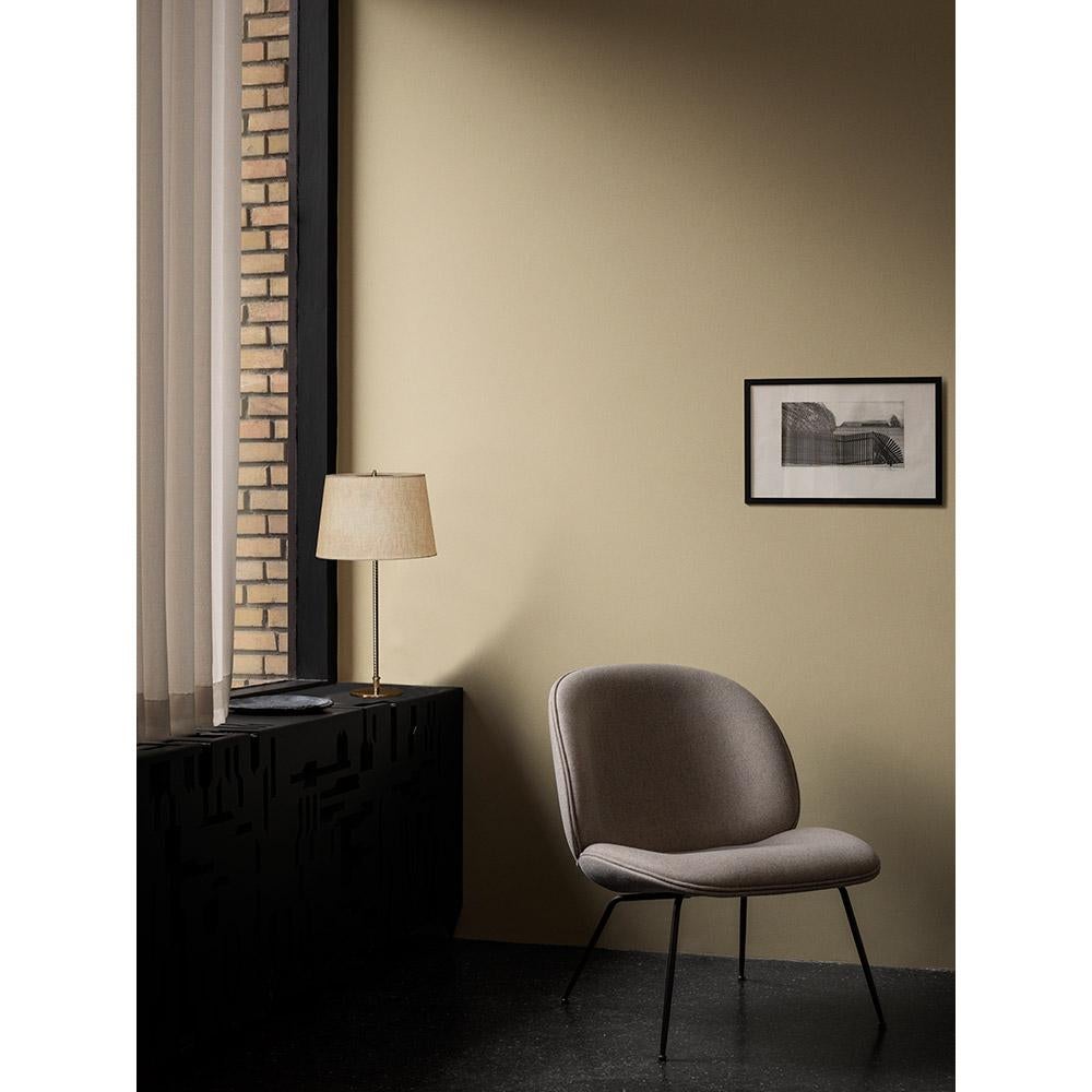 Danish Paavo Tynell 9205 Table Lamp Canvas Shade for GUBI For Sale
