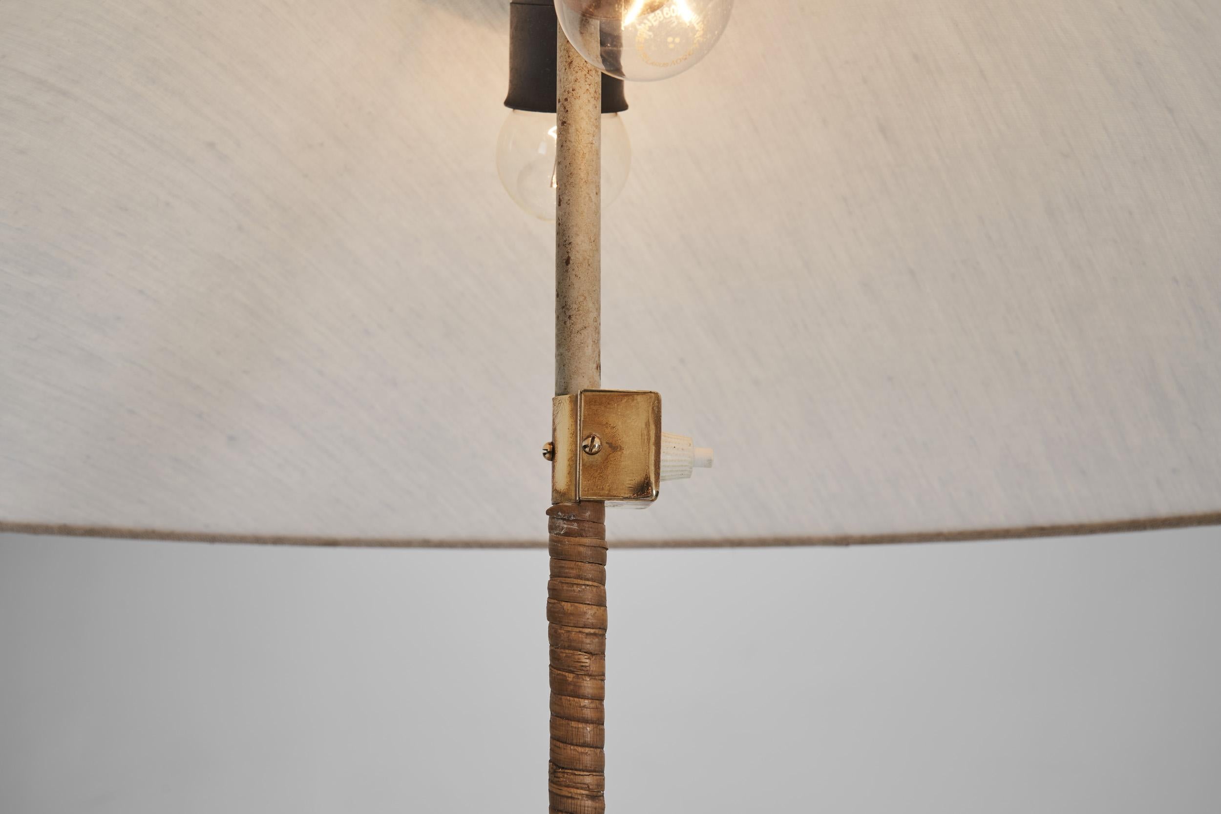 Stehlampe „9602“ aus Messing von Paavo Tynell für Taito Oy, Finnland, 1950er Jahre im Angebot 7