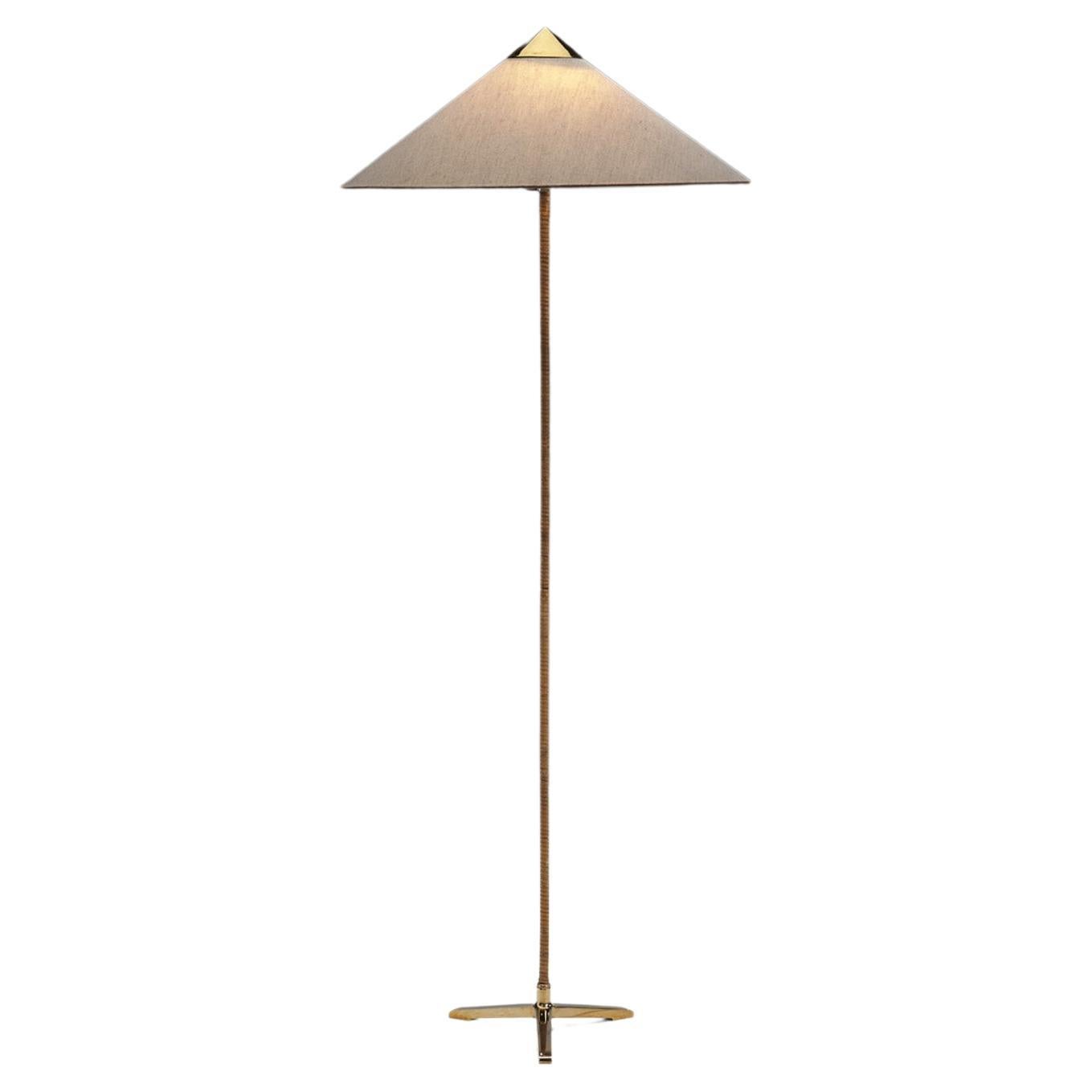 Paavo Tynell "9602" Brass Floor Lamp for Taito Oy, Finland, 1950s