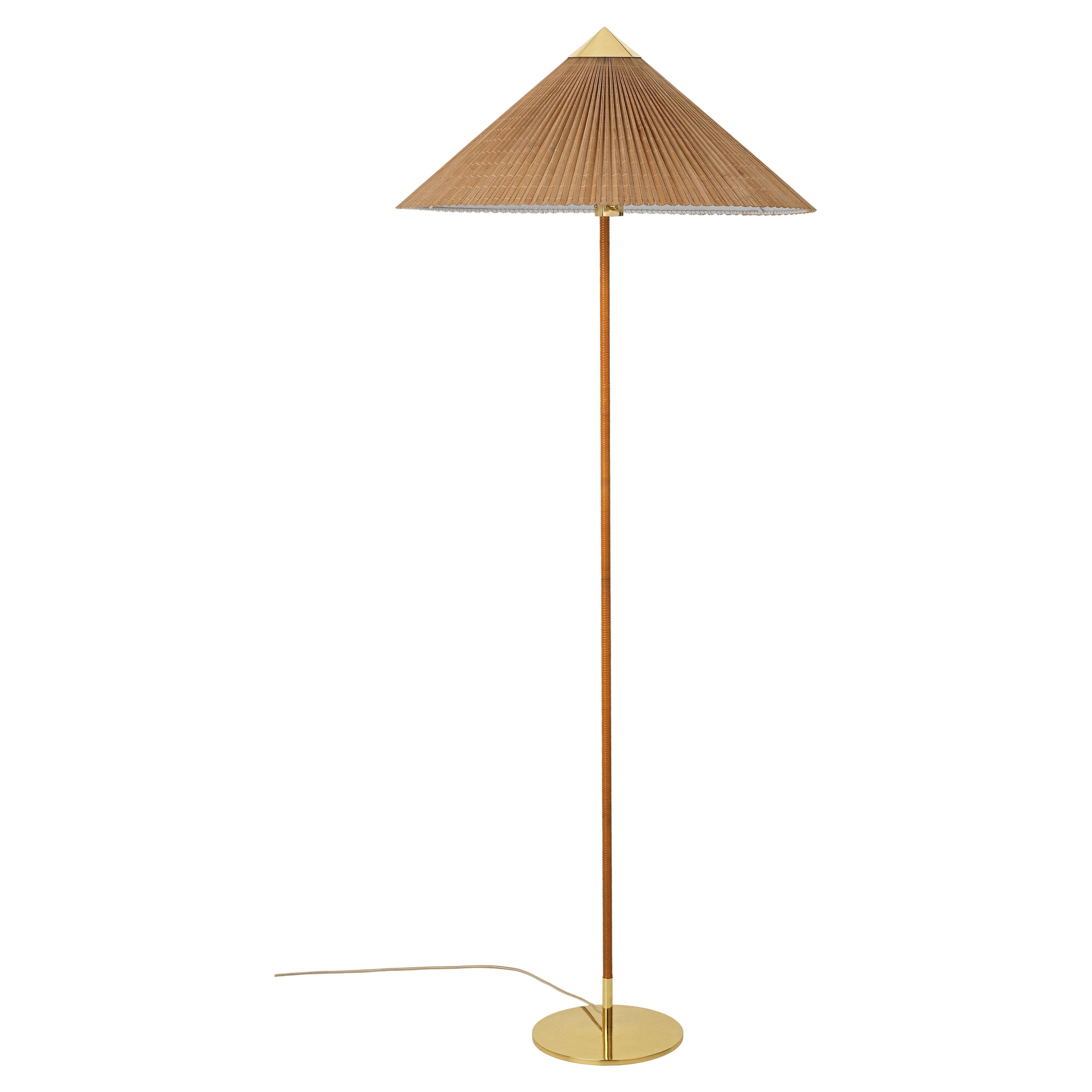 Paavo Tynell 9602 Floor Lamp Bamboo Shade for GUBI For Sale