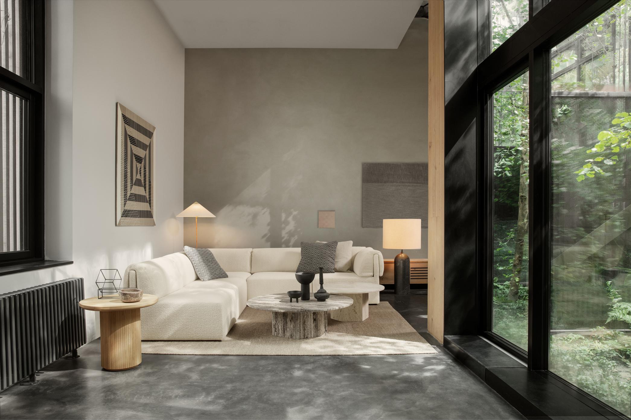 Polished Paavo Tynell 9602 Floor Lamp Canvas Shade for GUBI For Sale
