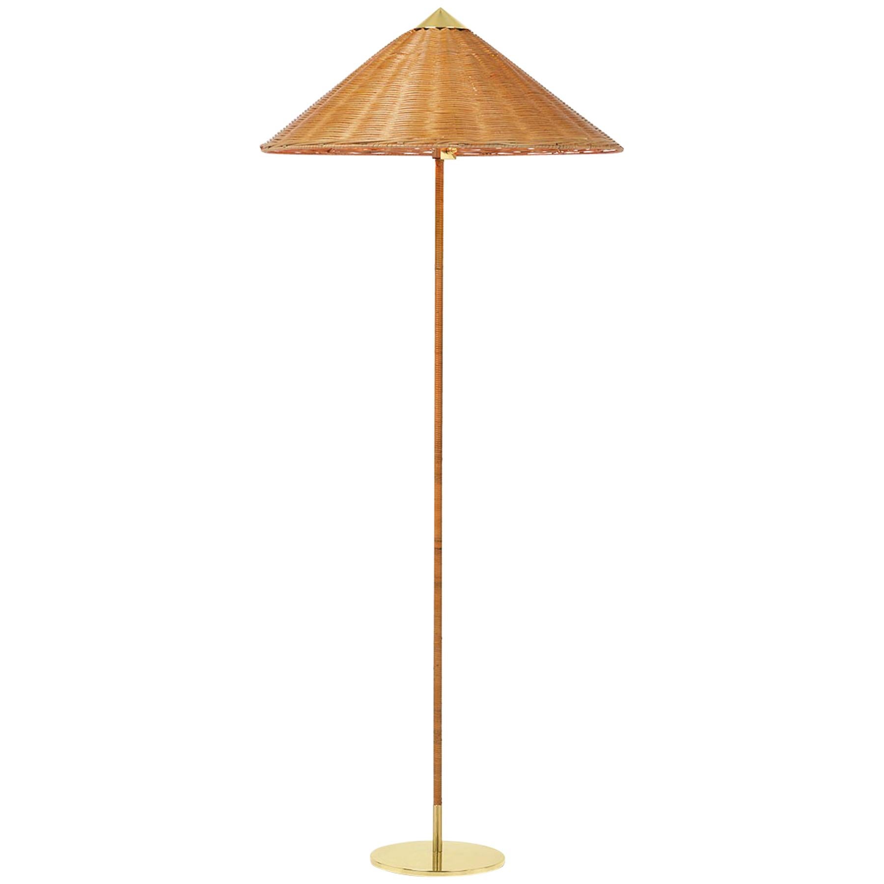 Lampada da terra Paavo Tynell 9602, Salice di vimini