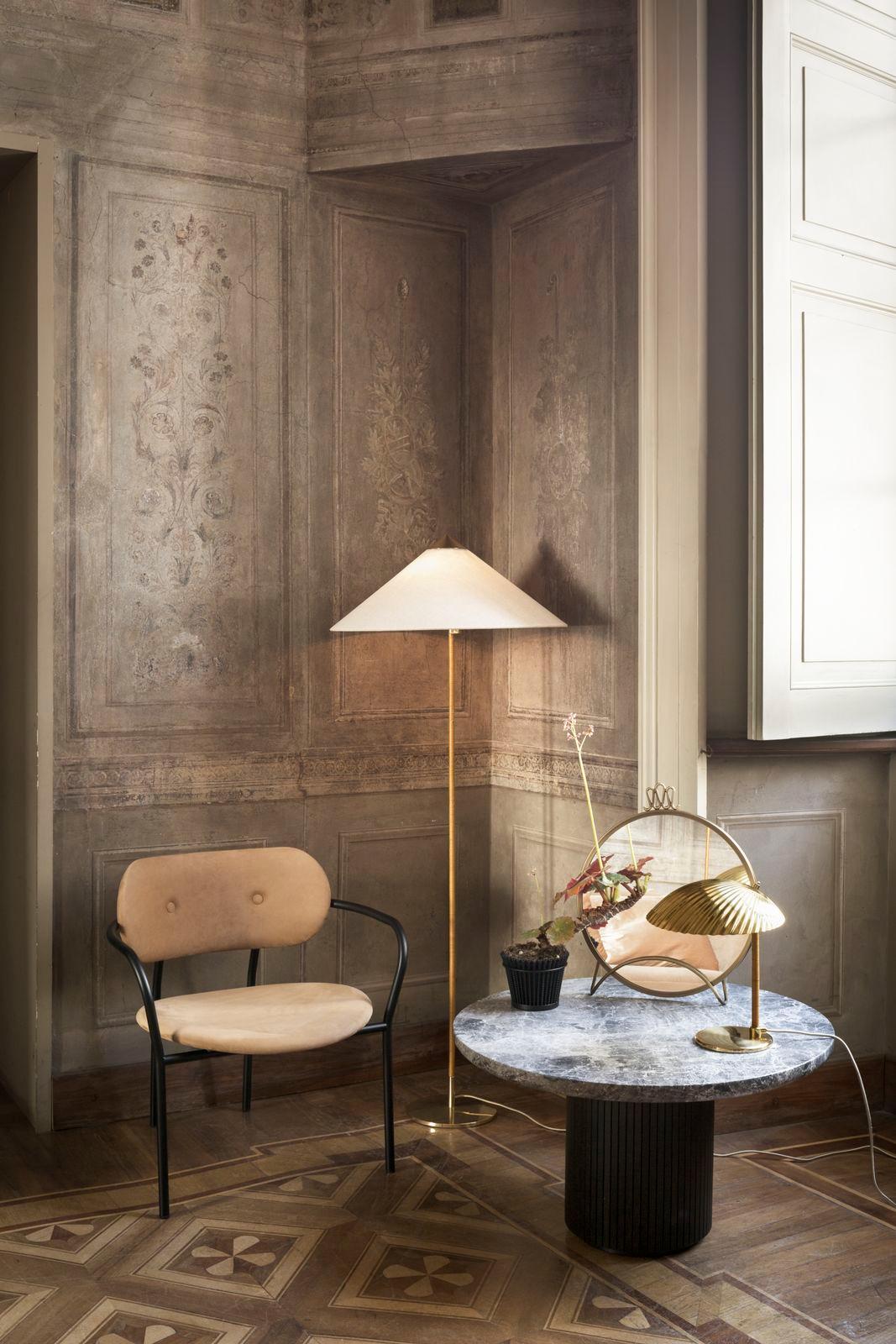 rattan wicker floor lamp