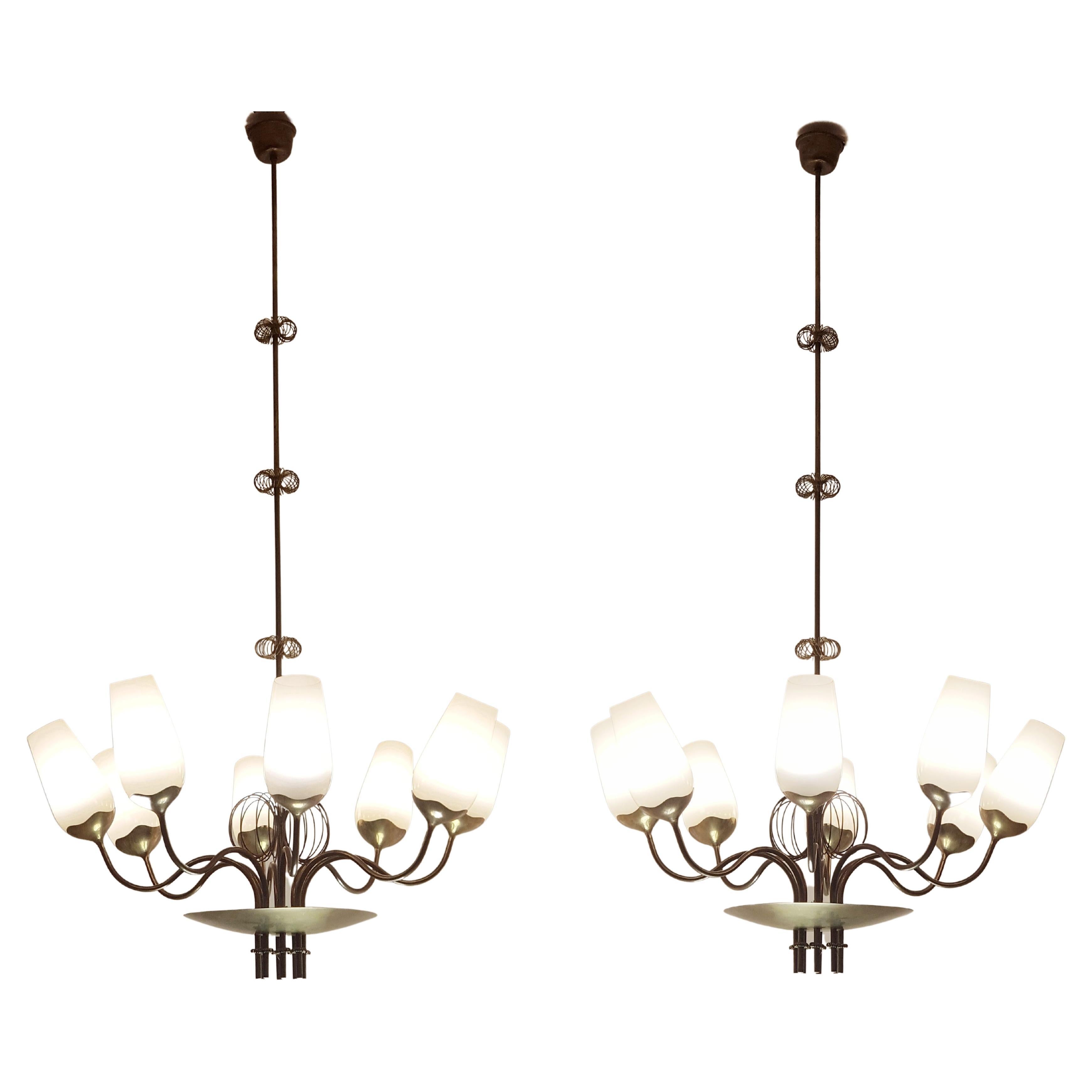 Paavo Tynell, a Pair of Chandelier, Taito Oy