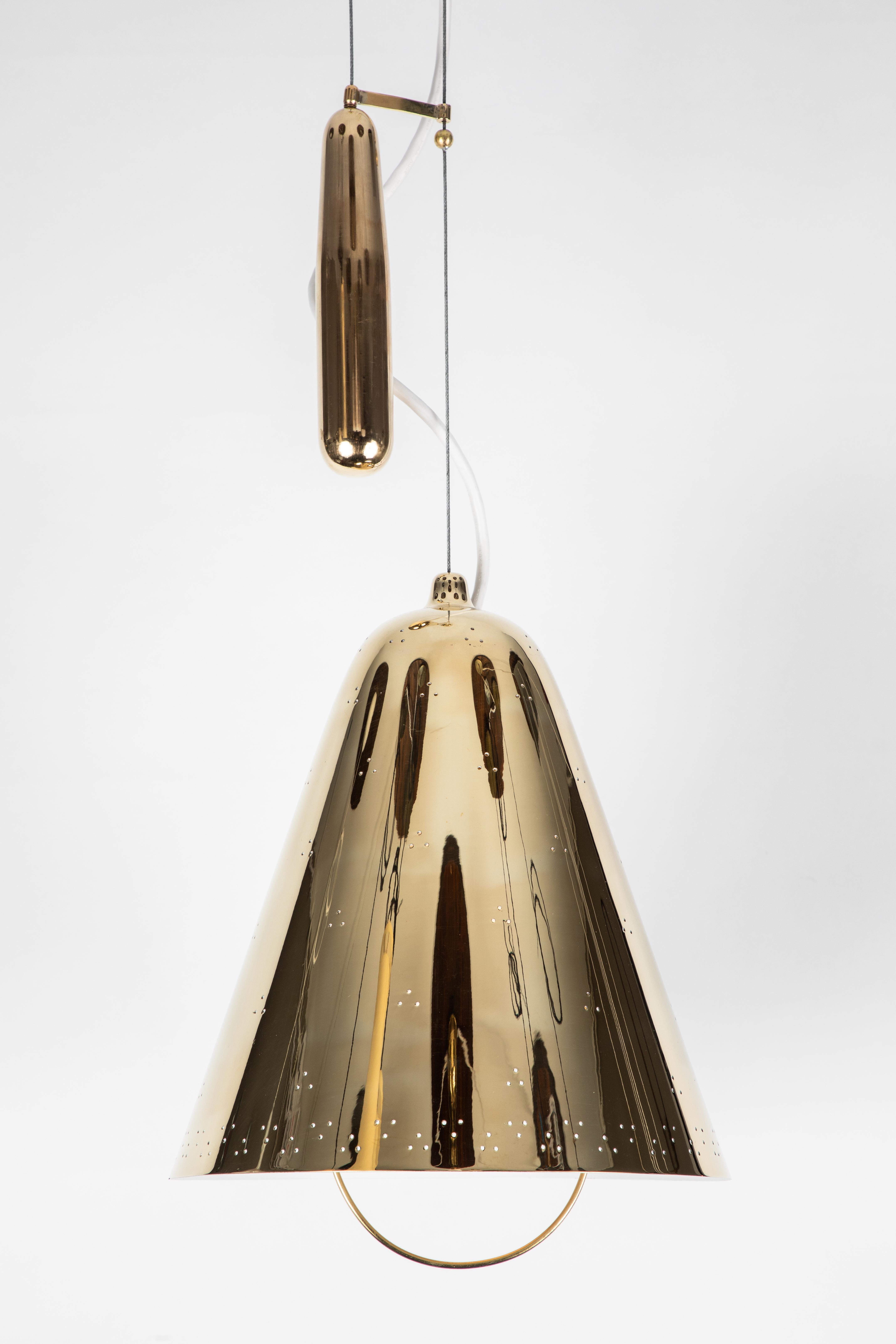 Paavo Tynell 'A1942' Counterweight Pendant for Taito Oy In Good Condition In Glendale, CA