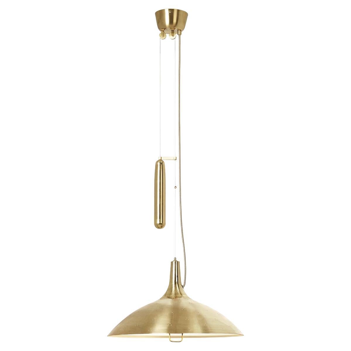 Paavo Tynell A1965 Pendant Lamp, All Brass - EUR Version