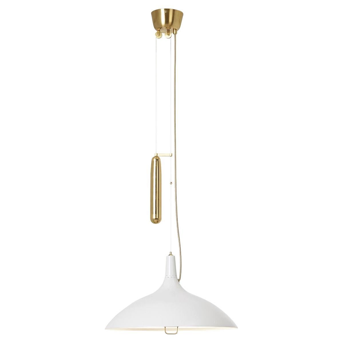 Paavo Tynell A1965 Pendant Lamps, White For Sale