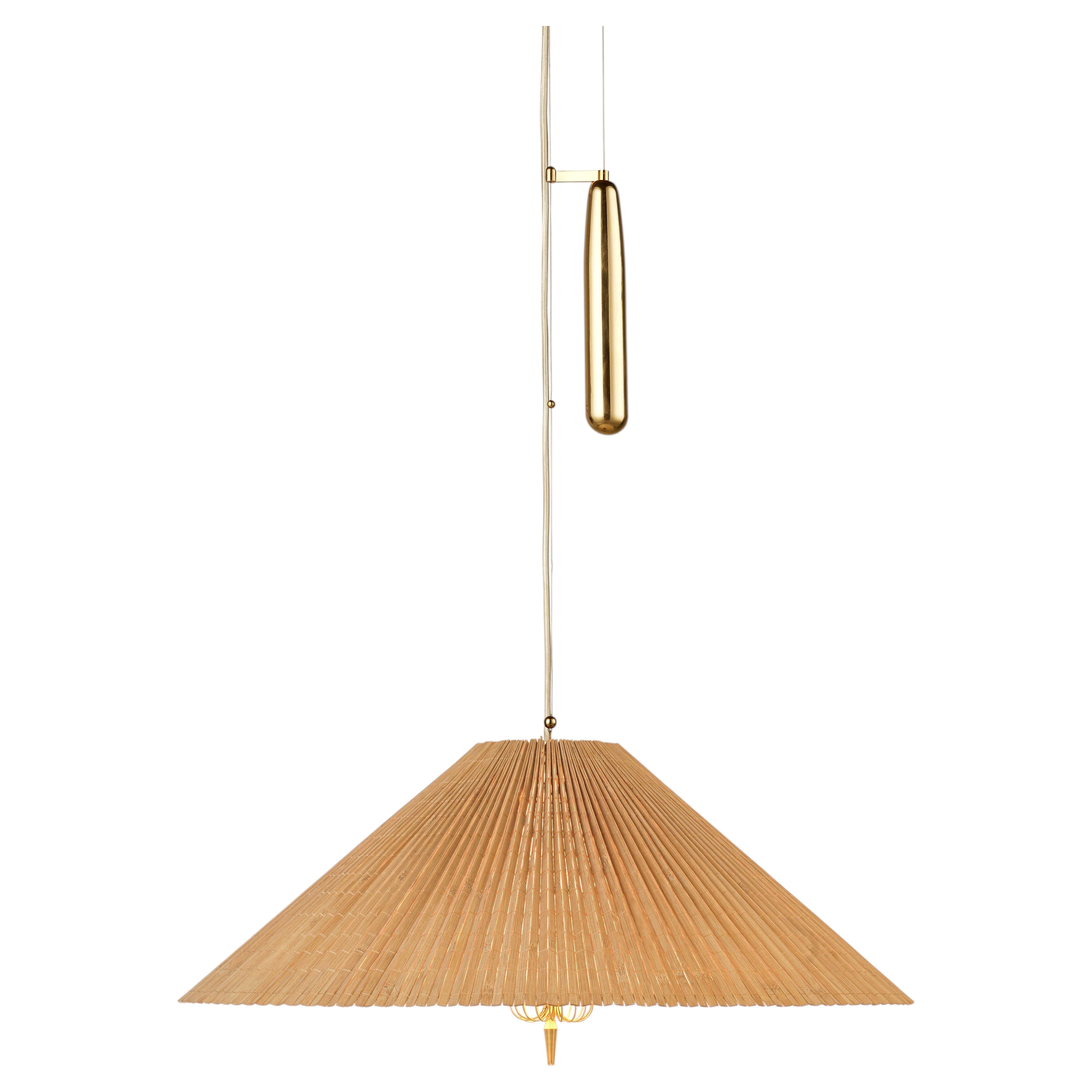 Paavo Tynell 'A1972' Bamboo Pendant Lamp with Counterweight for GUBI