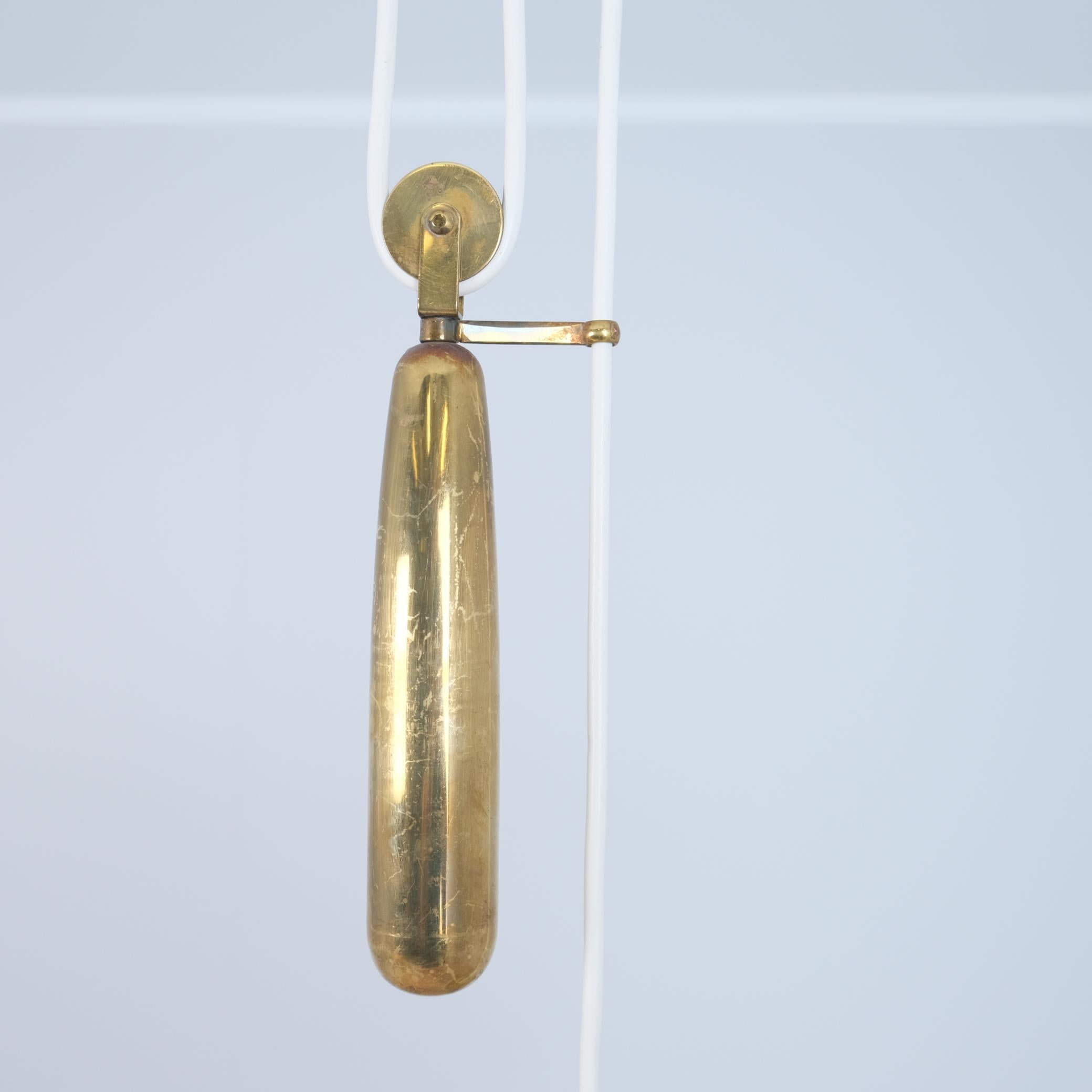 Paavo Tynell Adjustable Ceiling Lamp 1967 in Original Condition, Taito 1950s For Sale 3