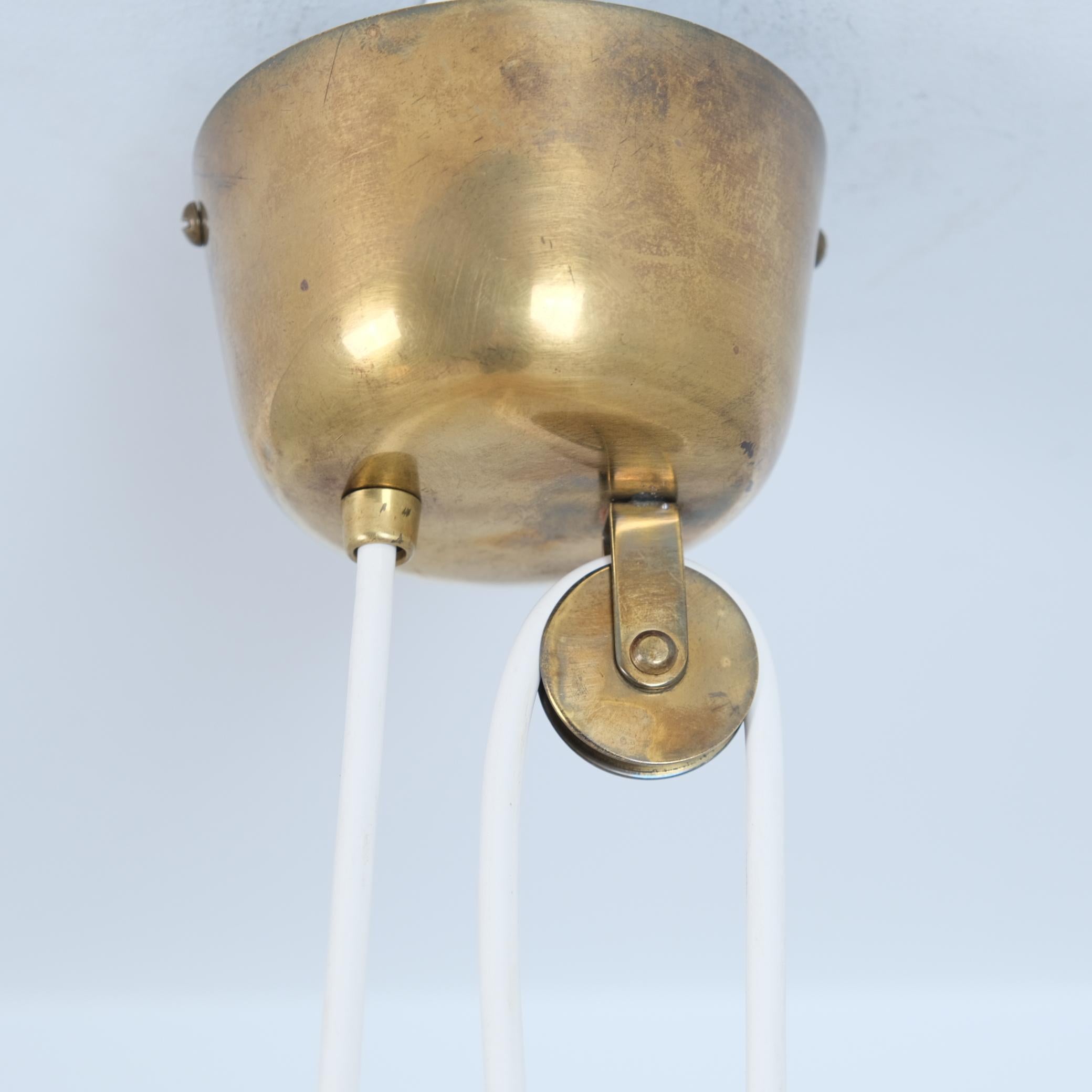Paavo Tynell Adjustable Ceiling Lamp 1967 in Original Condition, Taito 1950s For Sale 5