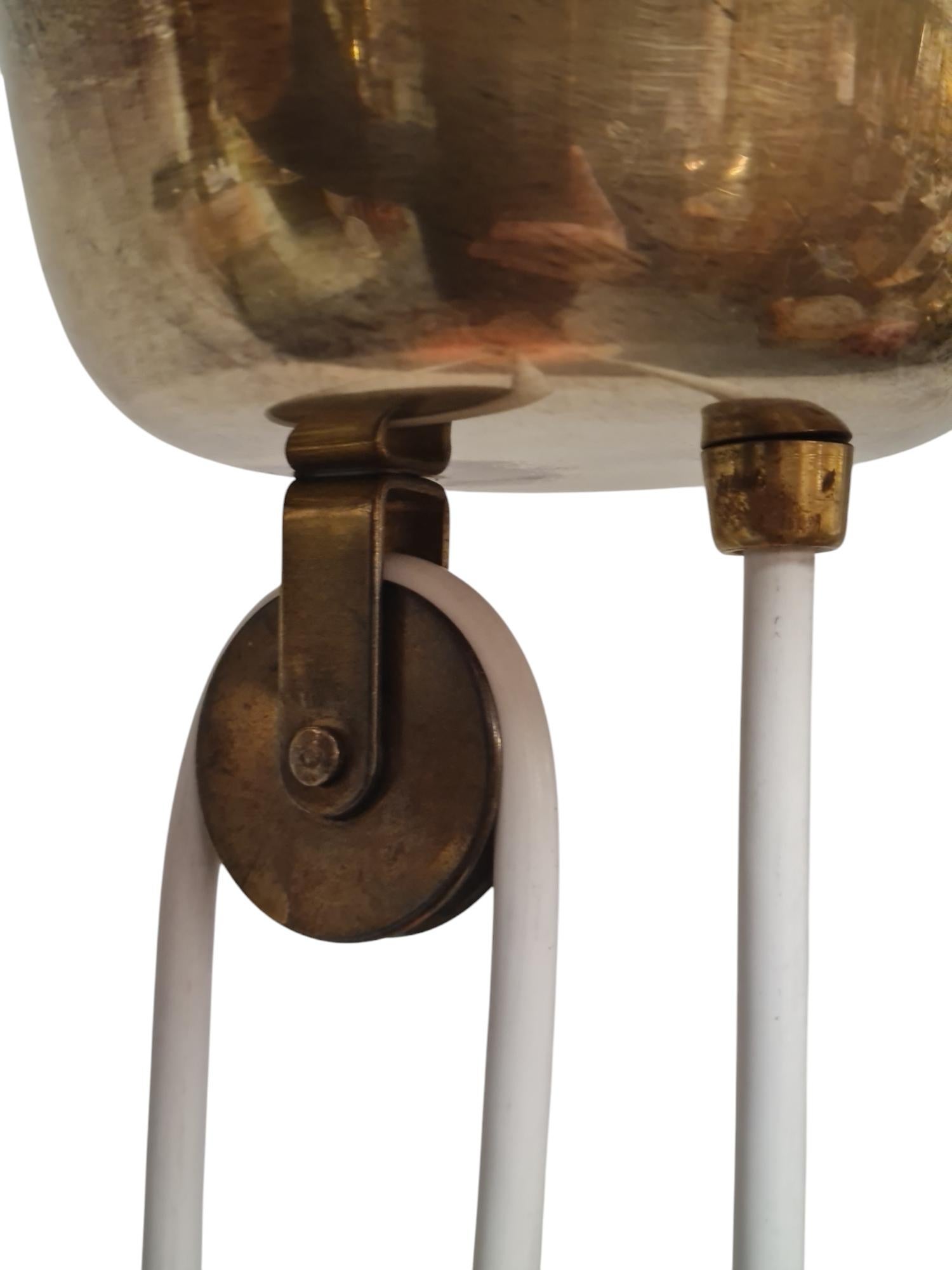 Paavo Tynell Adjustable Ceiling Lamp 1967 in Original Condition, Taito 1950s For Sale 4