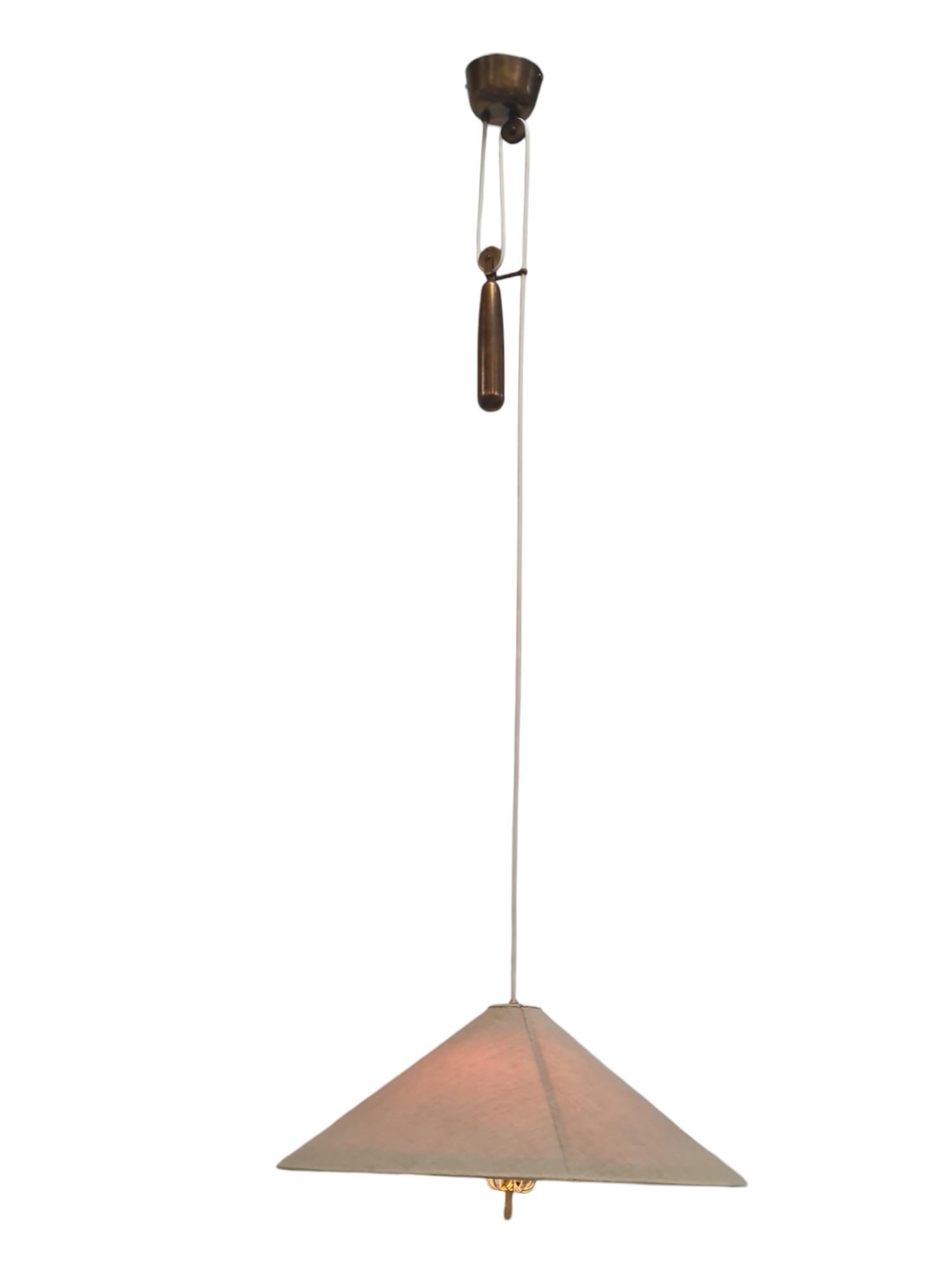 Mid-20th Century Paavo Tynell Adjustable Ceiling Lamp 1967 in Original Condition, Taito 1950s For Sale
