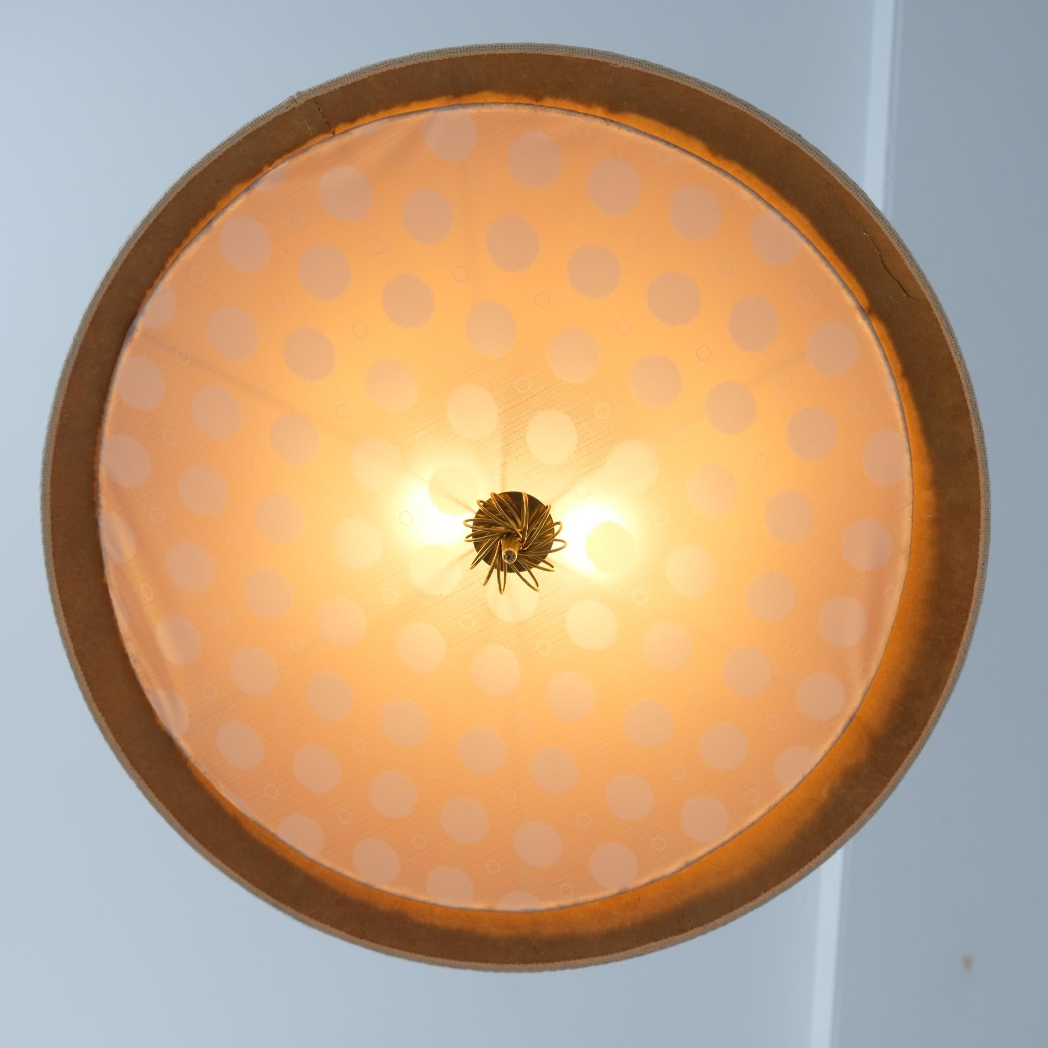 Brass Paavo Tynell Adjustable Ceiling Lamp 1967 in Original Condition, Taito 1950s For Sale