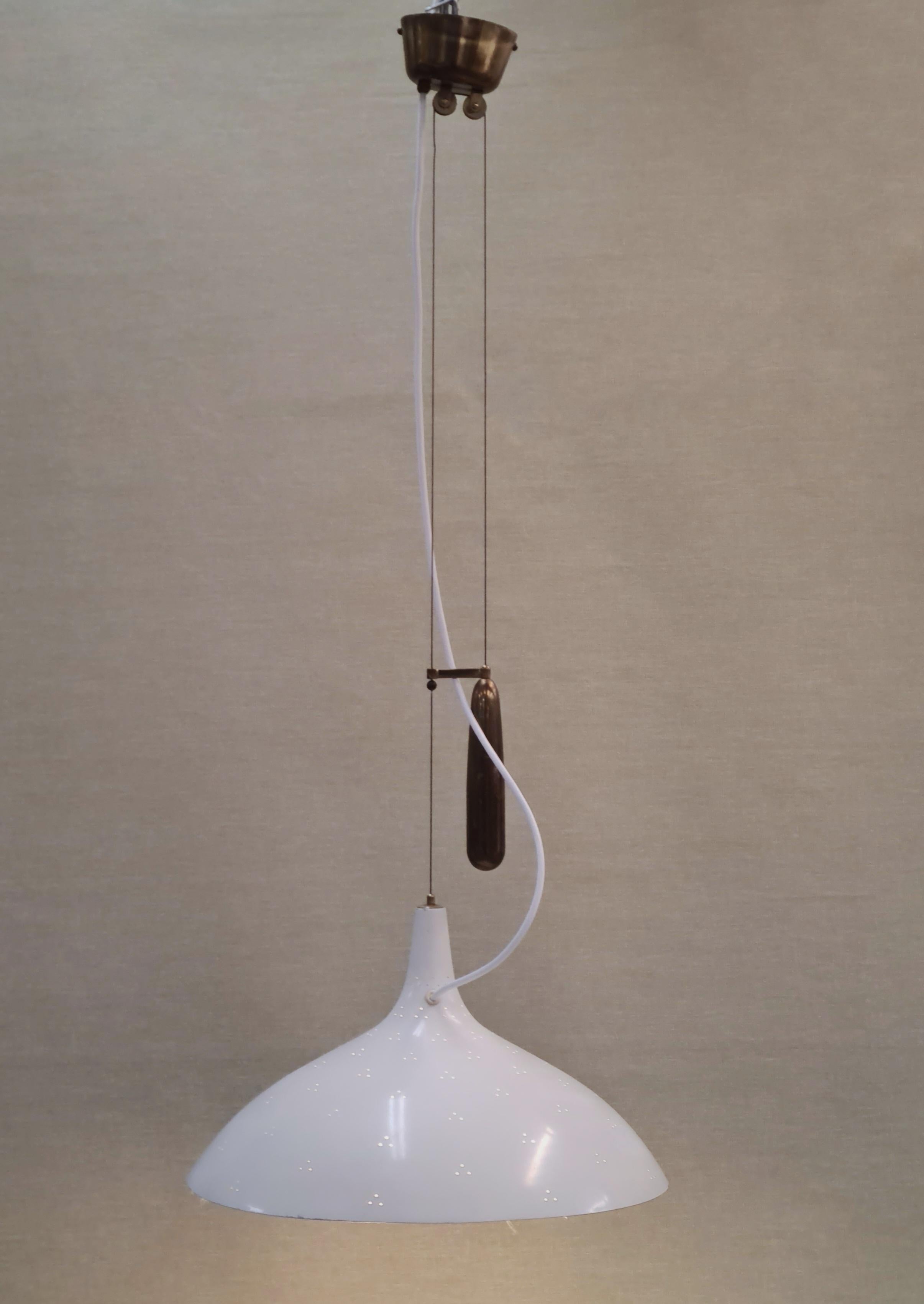Paavo Tynell Adjustable Ceiling Lamp Model 1965, Taito 1950s For Sale 2