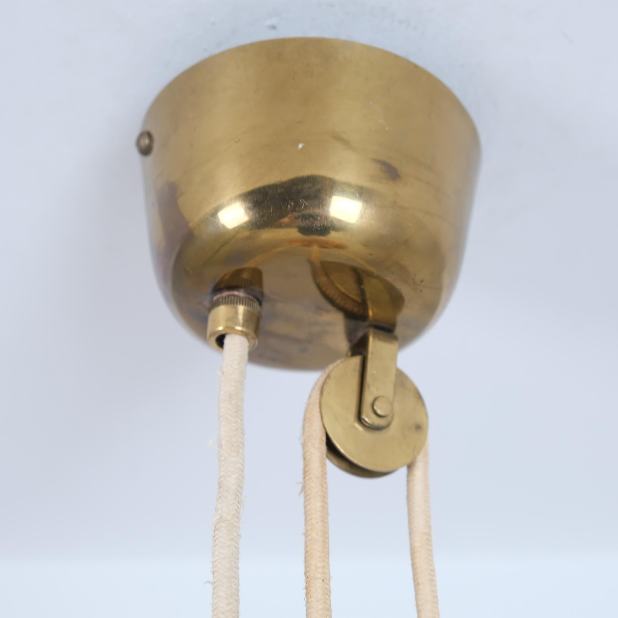 Lampada da soffitto regolabile Paavo Tynell Model 1968 in rattan, Taito 1950s in vendita 1