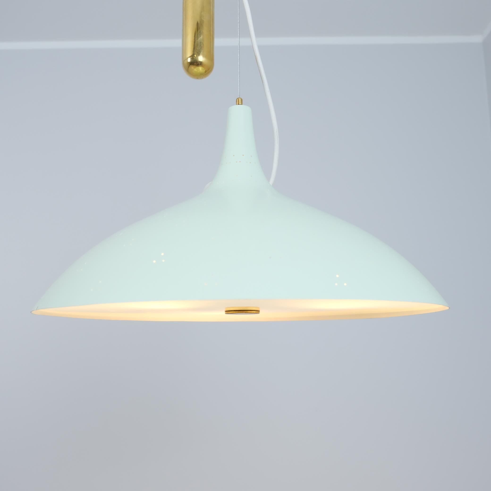 Lampada da soffitto regolabile Paavo Tynell Modello A1965 in Greene & Greene, Taito 1950s in vendita 3