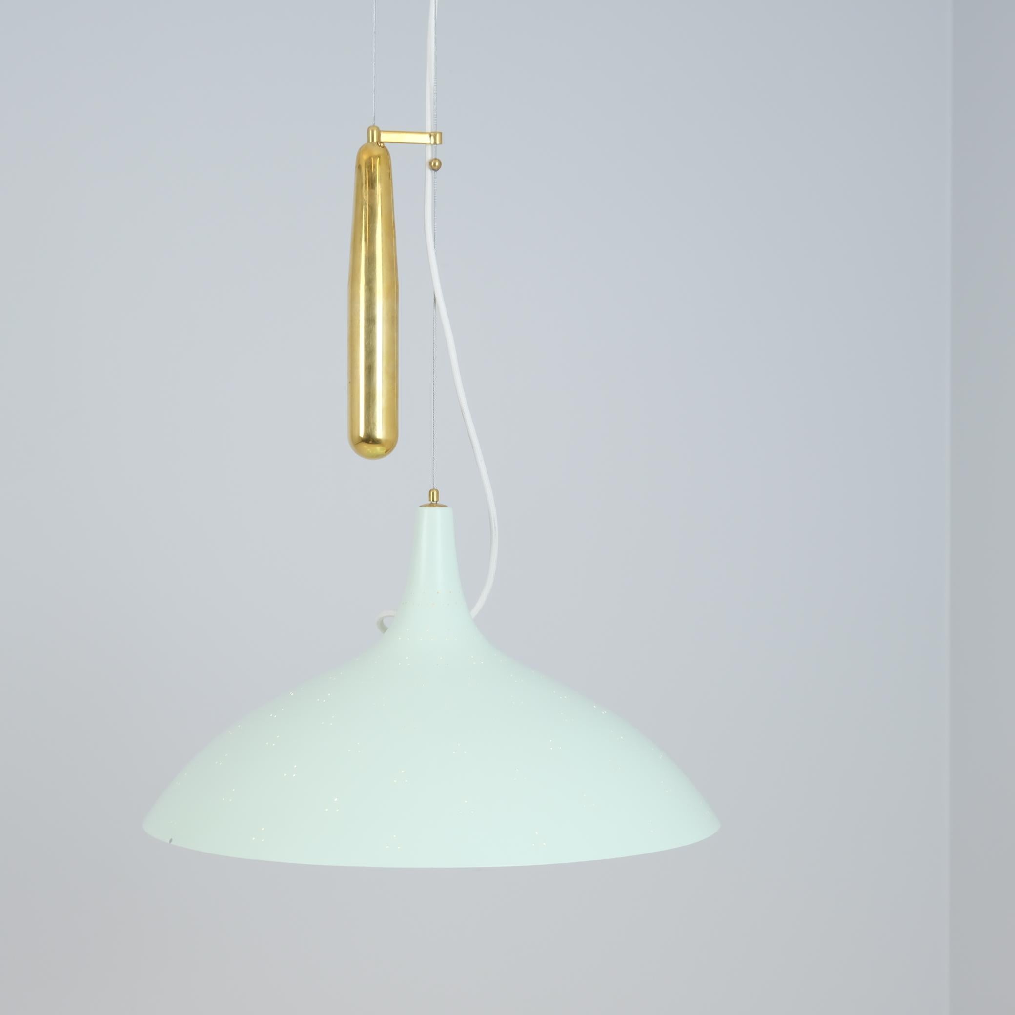 Lampada da soffitto regolabile Paavo Tynell Modello A1965 in Greene & Greene, Taito 1950s in vendita 1