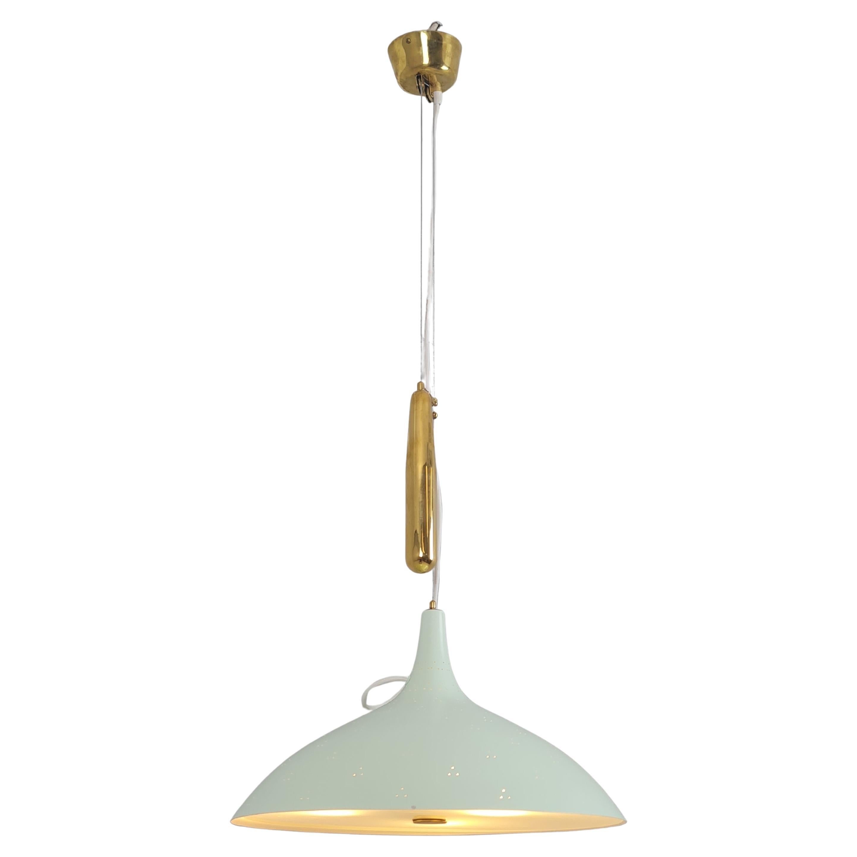 Lampada da soffitto regolabile Paavo Tynell Modello A1965 in Greene & Greene, Taito 1950s in vendita