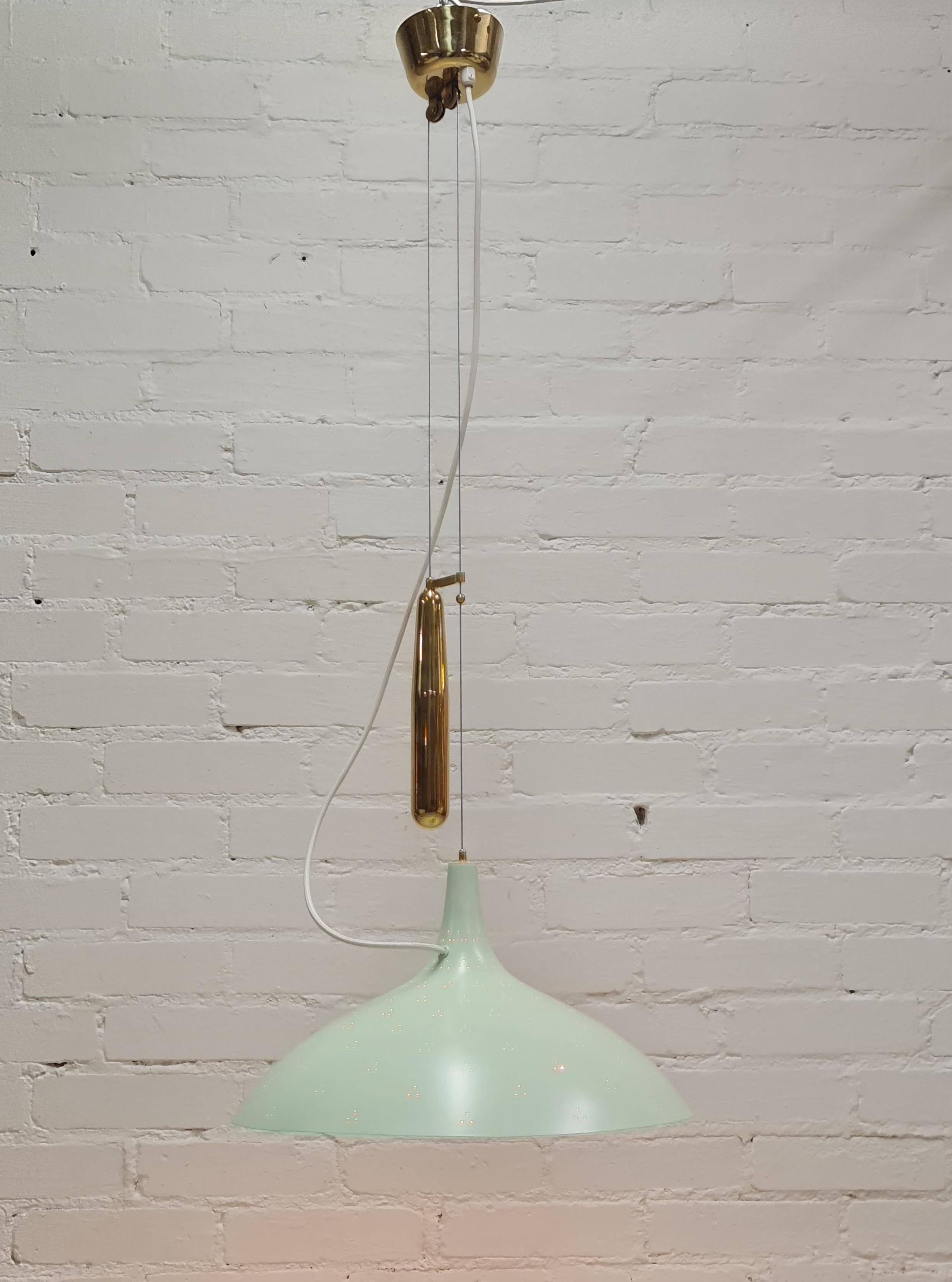Paavo Tynell Adjustable Ceiling Lamp Model A1965, Taito For Sale 4