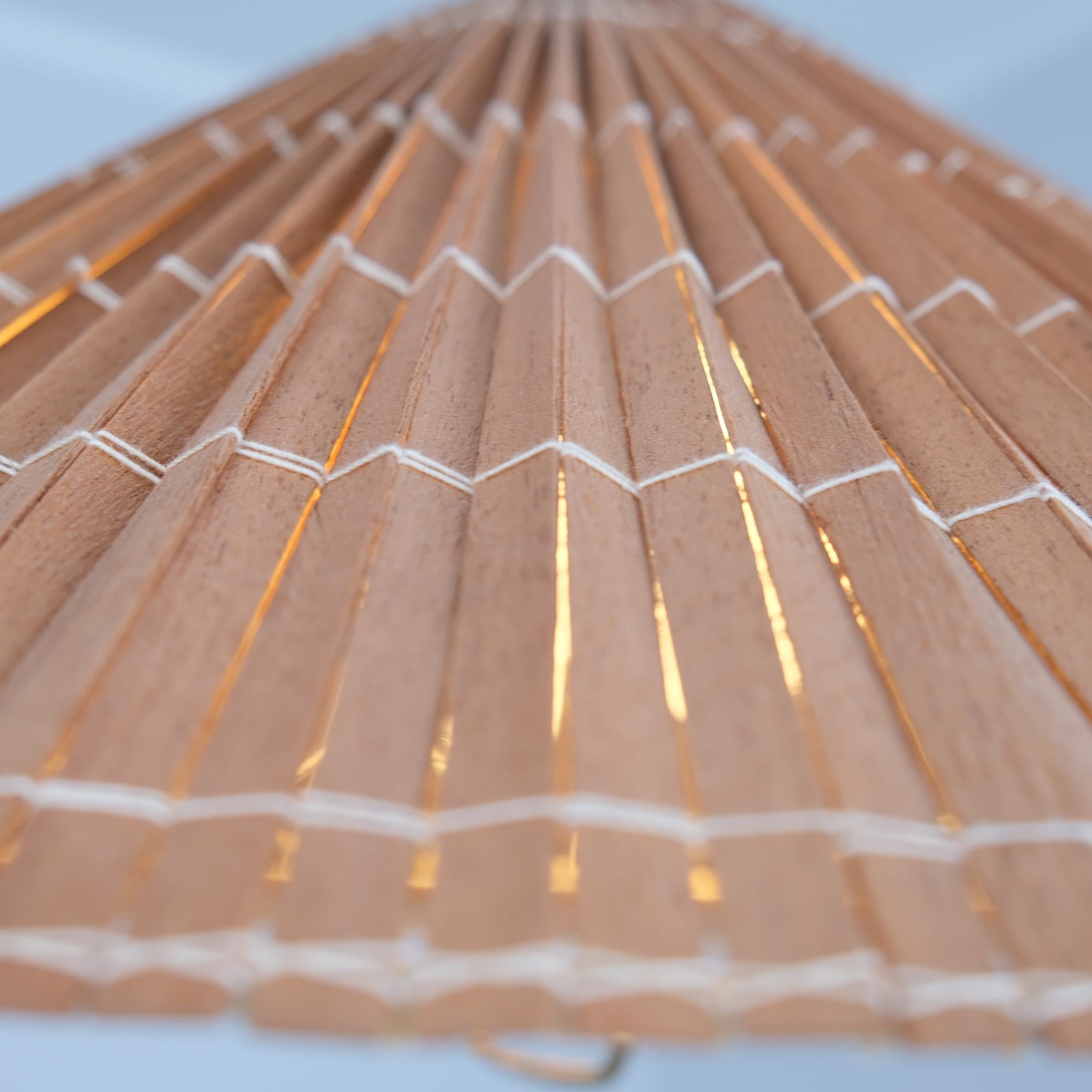 Mid-20th Century Paavo Tynell Adjustable Ceiling Lamp model A1998 in Brass, White & Rattan, 1950s For Sale