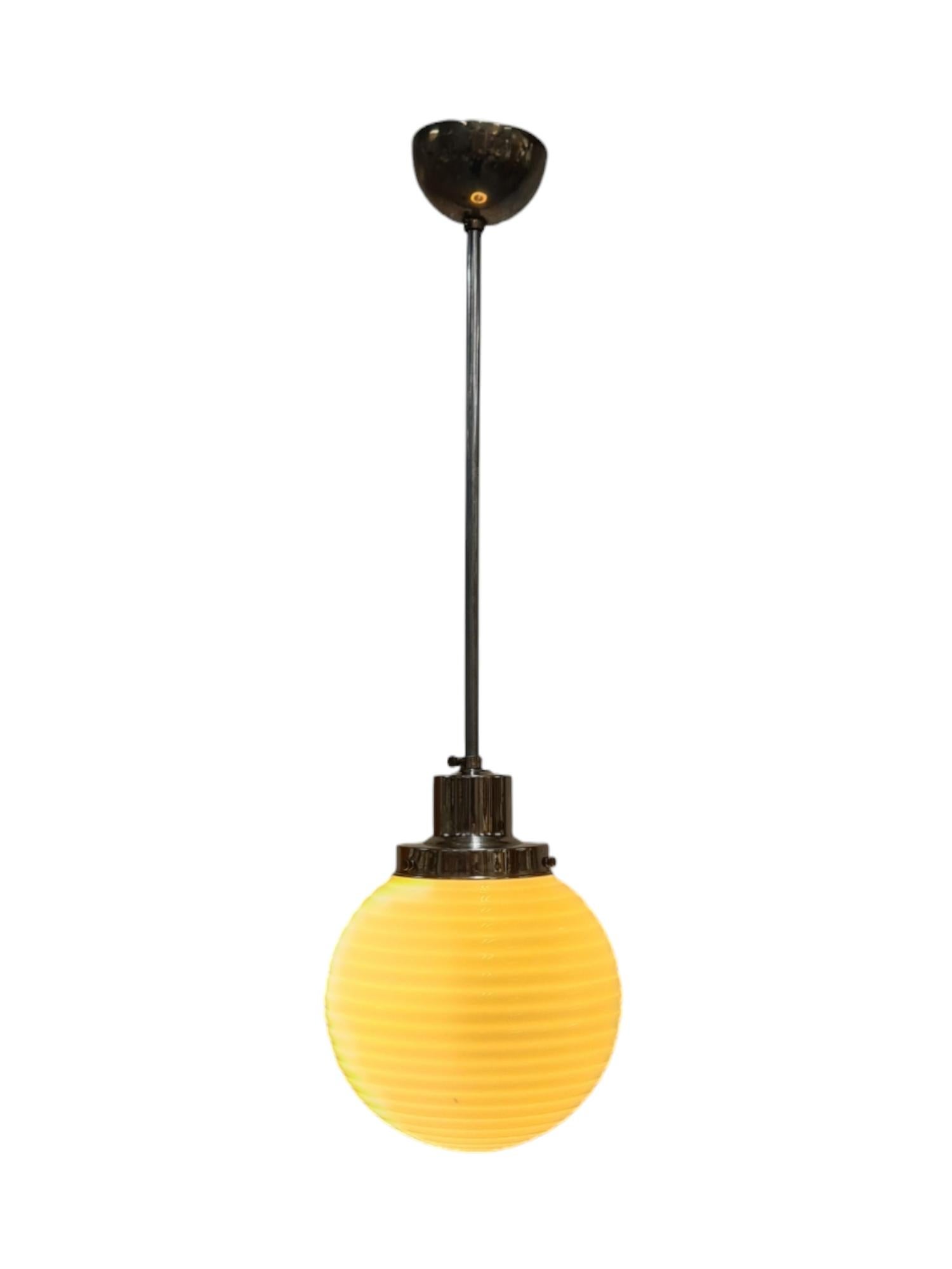Paavo Tynell Art Deco Lamp 1601, Nikkled Brass & Opaline Glass, Taito 1930s For Sale 6