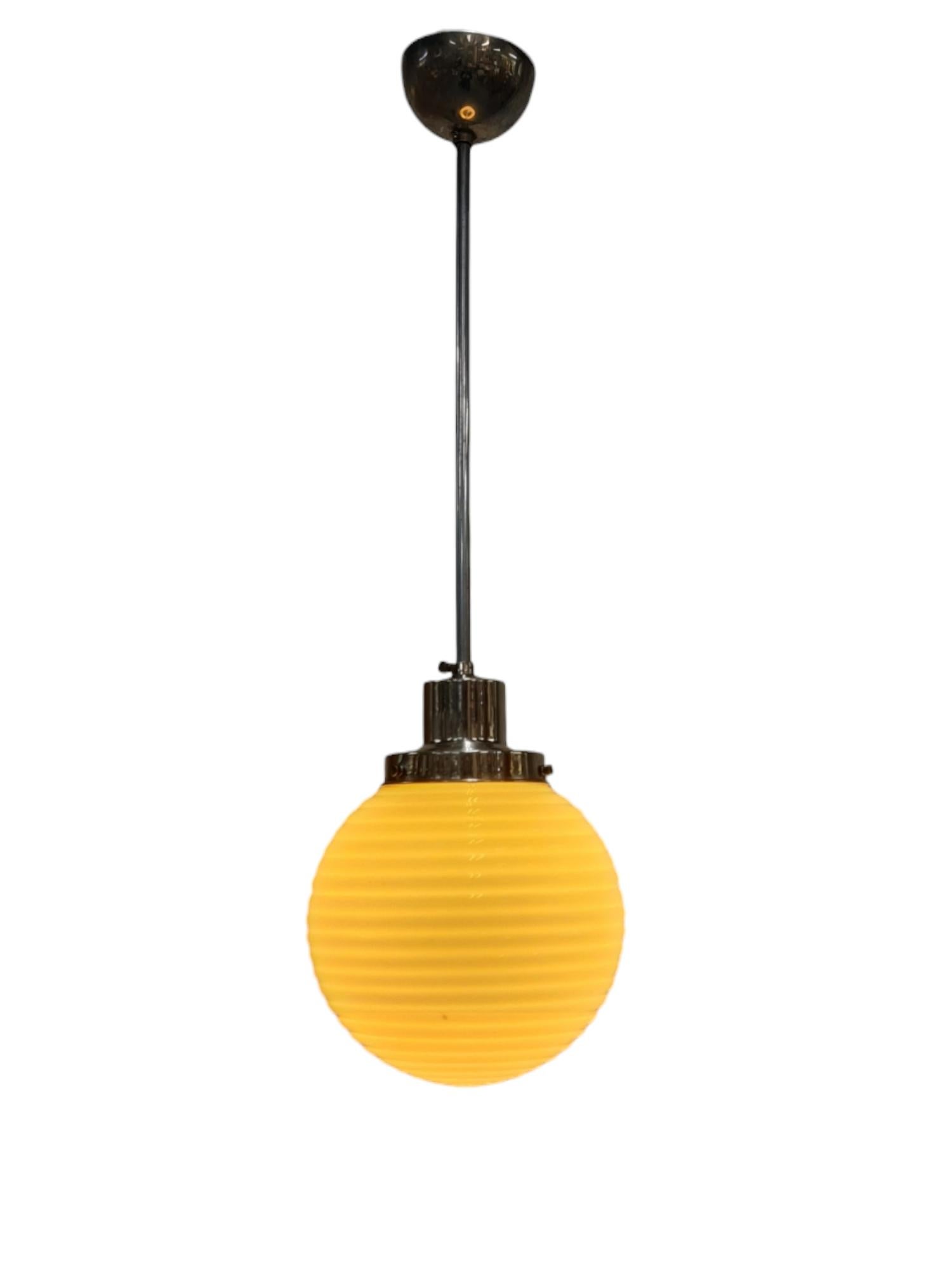 Paavo Tynell Art Deco Lamp 1601, Nikkled Brass & Opaline Glass, Taito 1930s For Sale 2