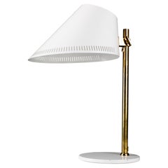 Paavo Tynell, brass and white table lamp 9227 for Taito Oy