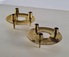 Paavo Tynell Brass Candle Holders for Taito