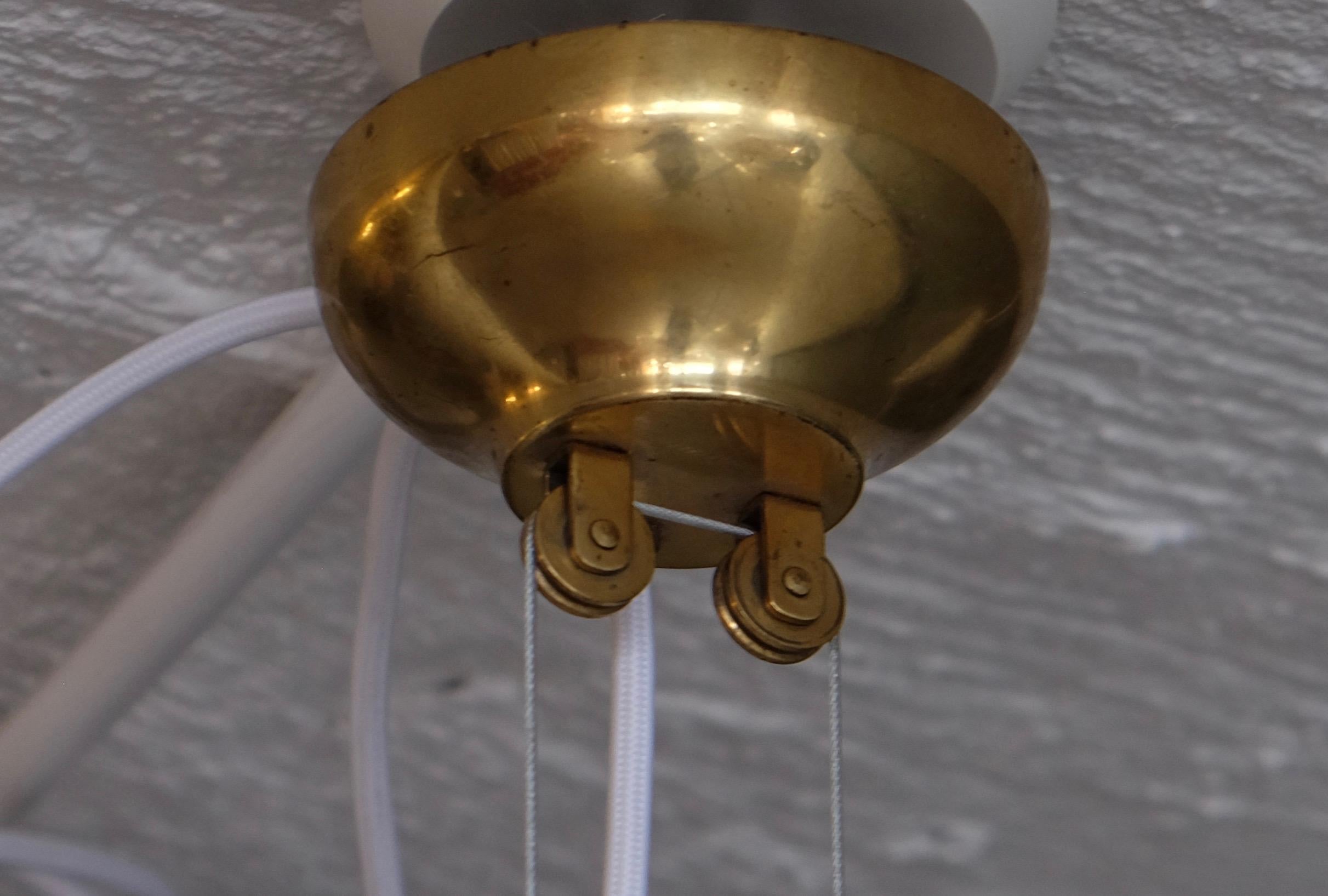 Paavo Tynell Brass Ceiling Lamp Model 1965A, 1950s 2