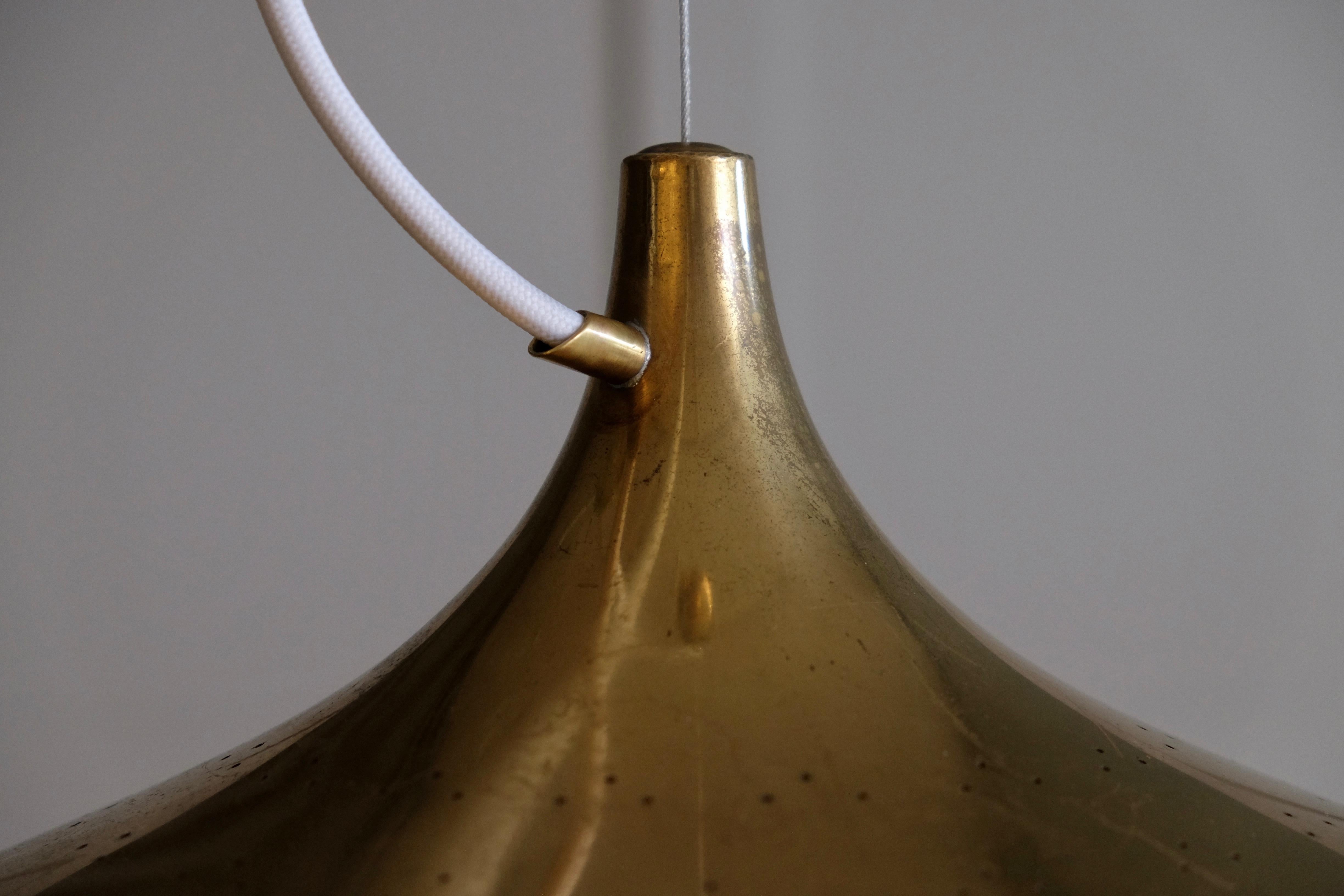 Paavo Tynell Brass Ceiling Lamp Model 1965A, 1950s 3