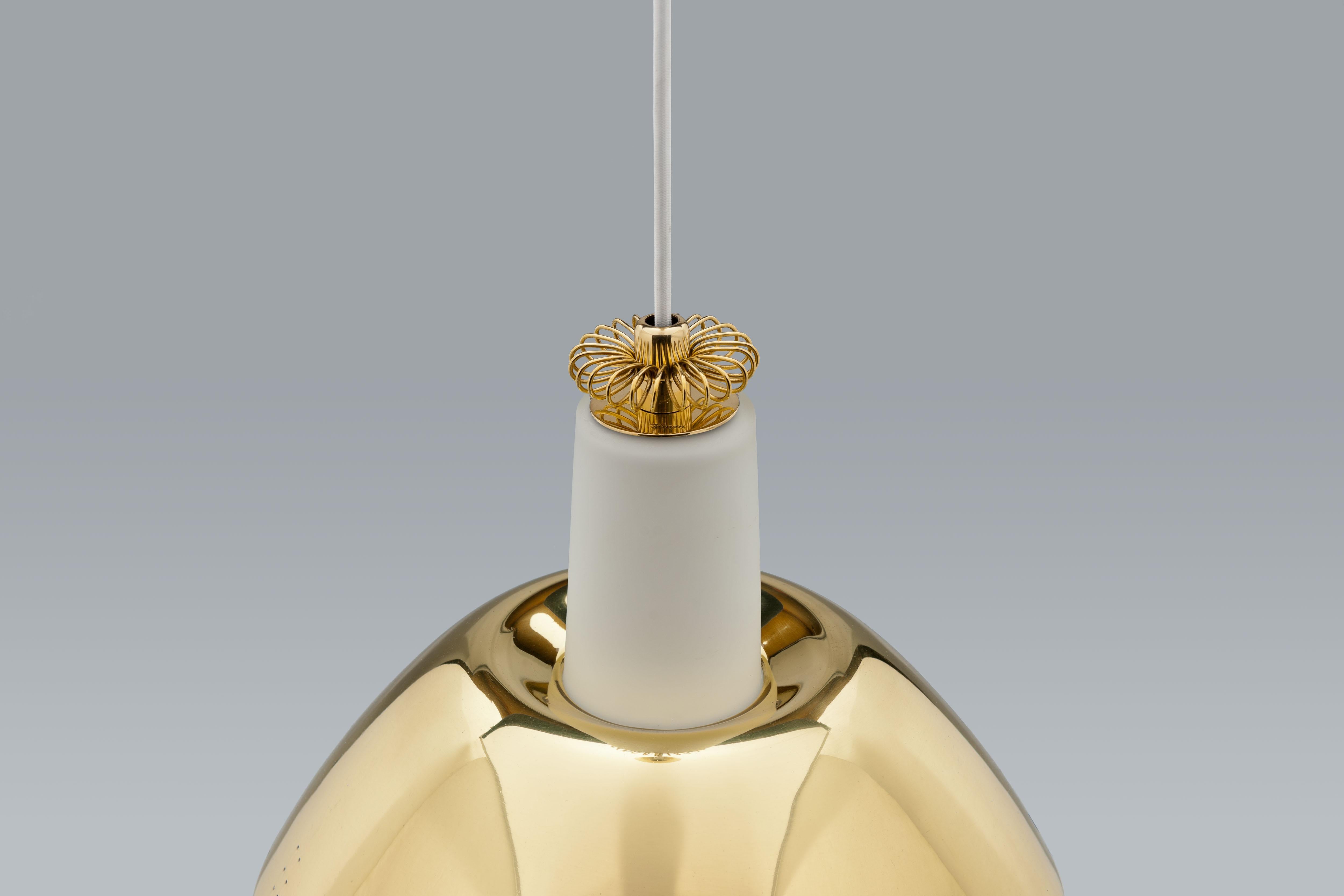 Paavo Tynell Brass K2-20 Pendant by Idman Oy Finland For Sale 4