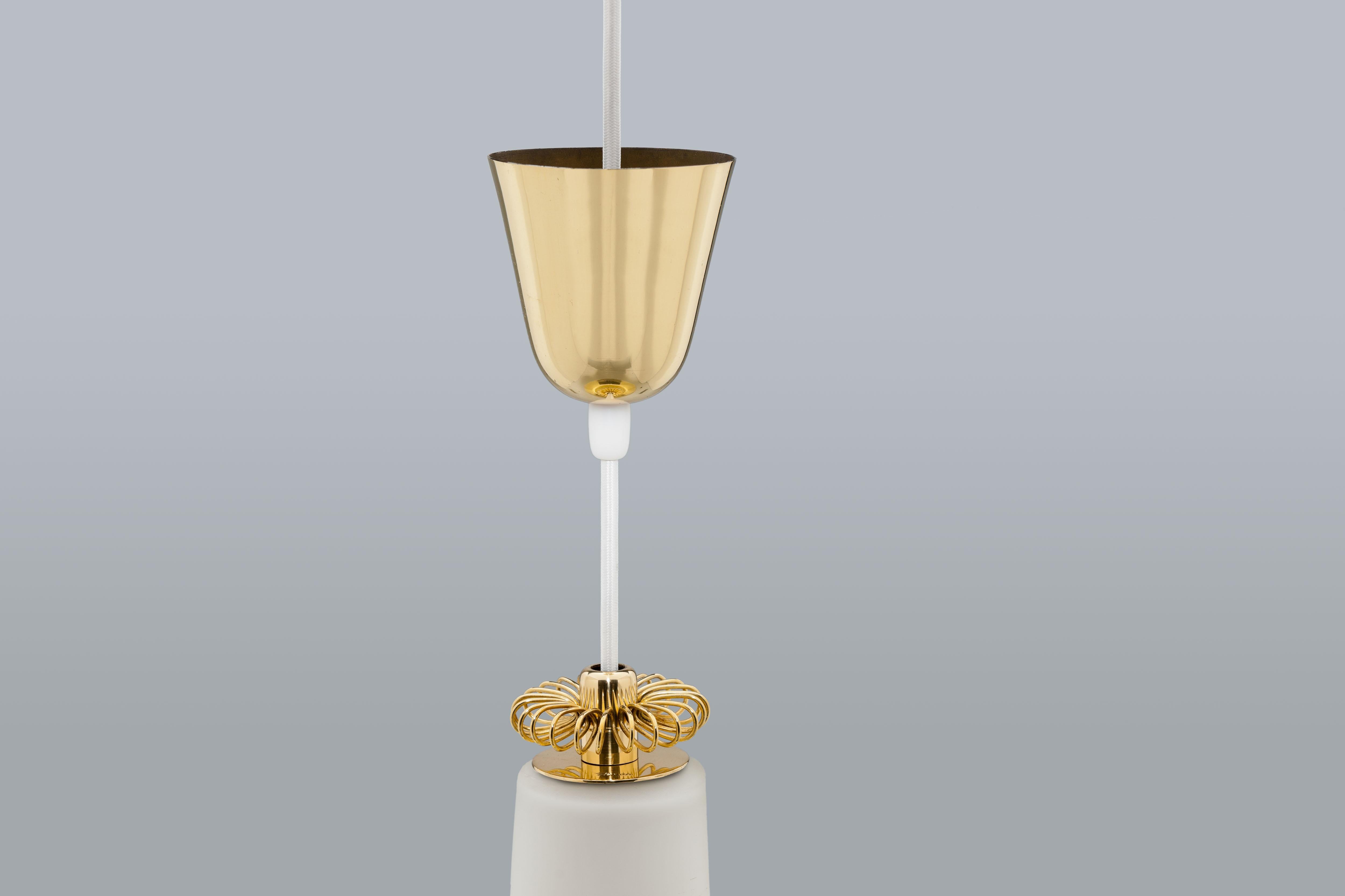 Paavo Tynell Brass K2-20 Pendant by Idman Oy Finland For Sale 5