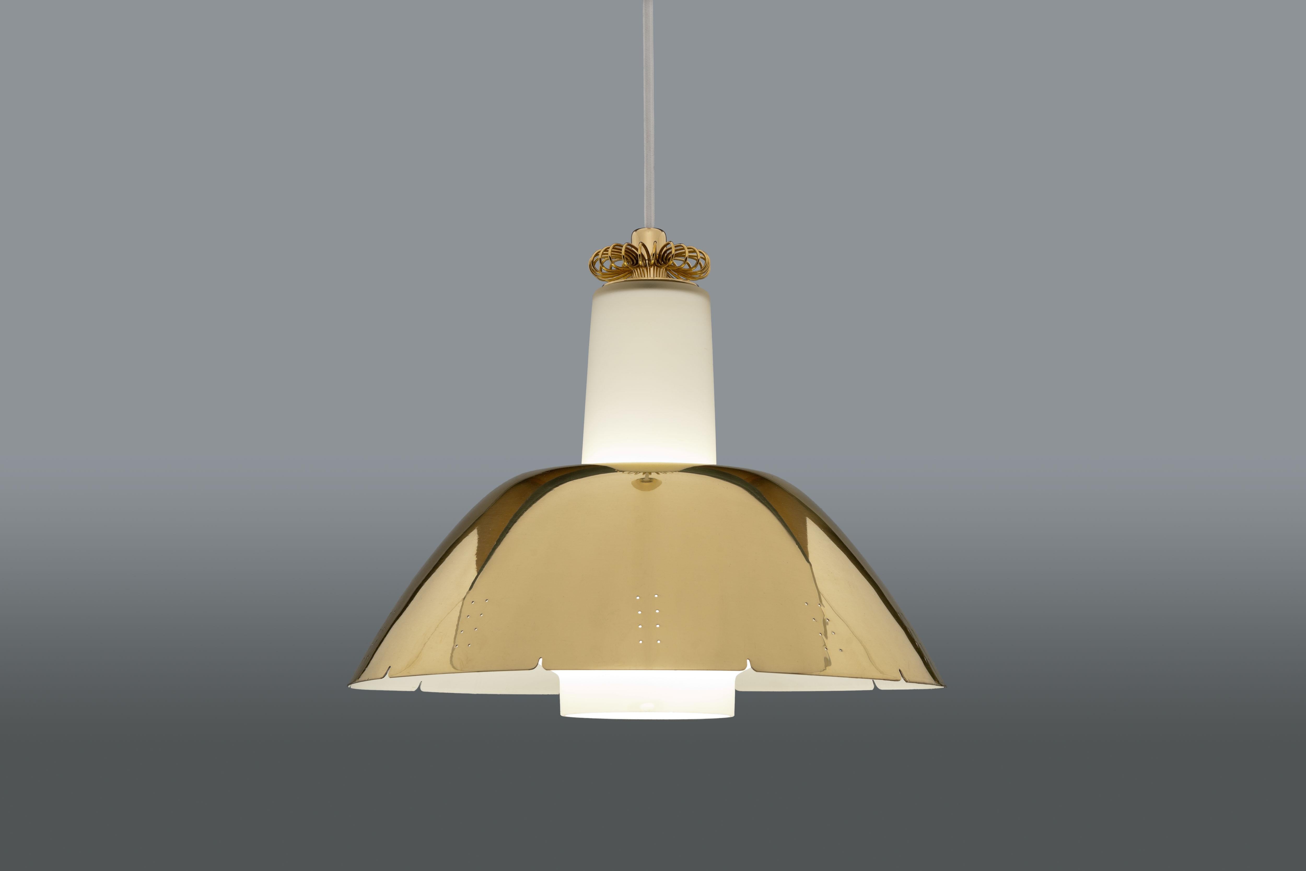 Paavo Tynell Brass K2-20 Pendant by Idman Oy Finland For Sale 8
